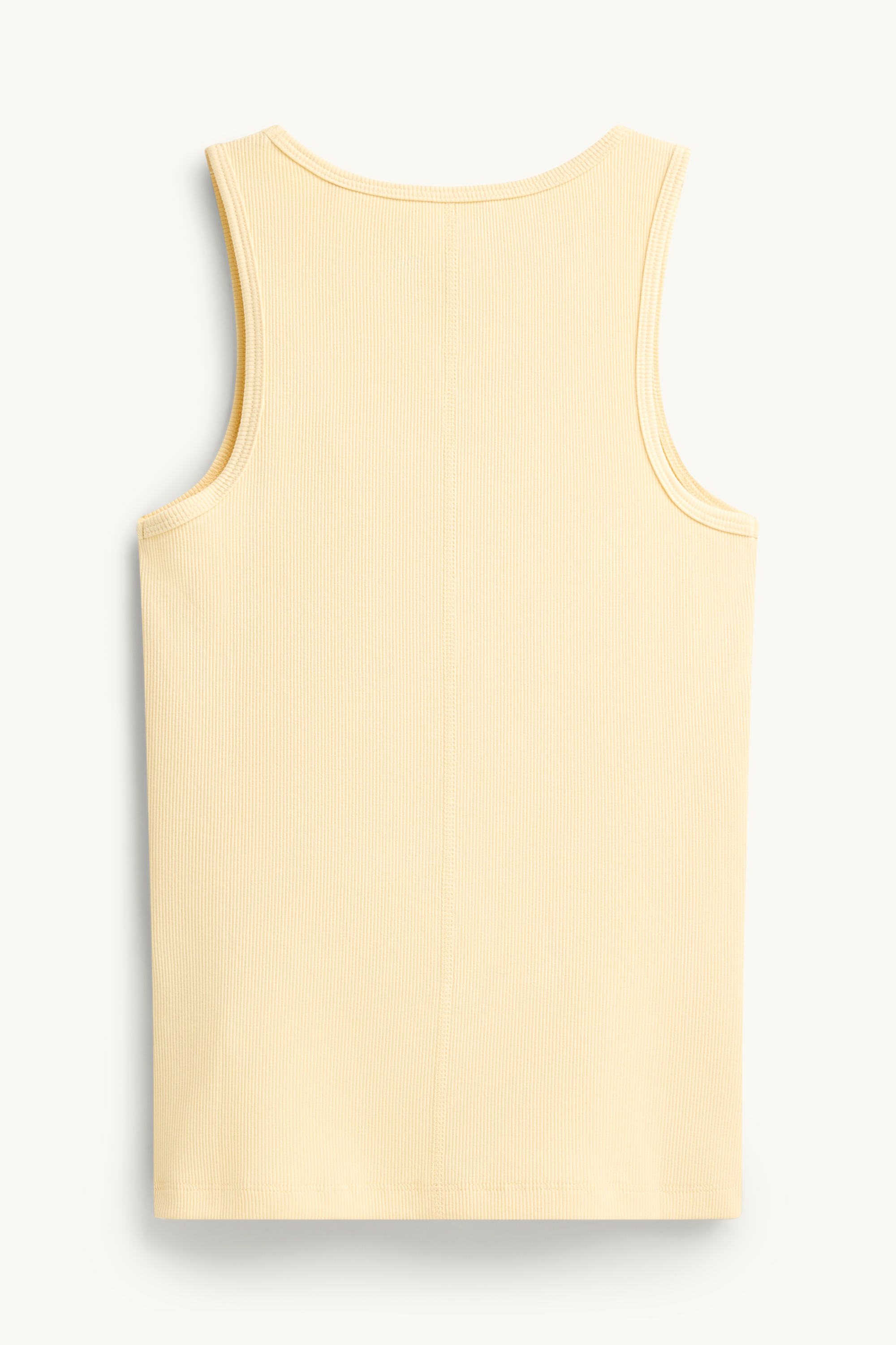 Top - ribbed light yellow