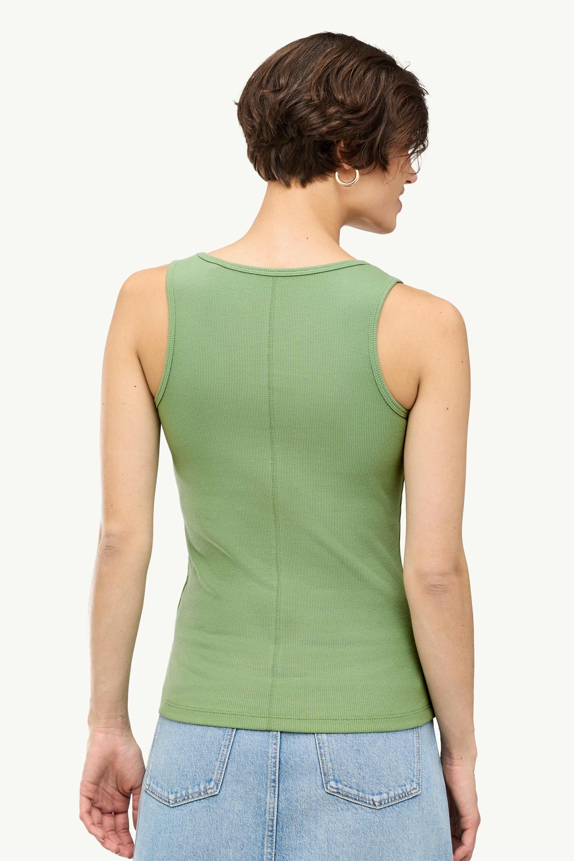 Top - ribbed green