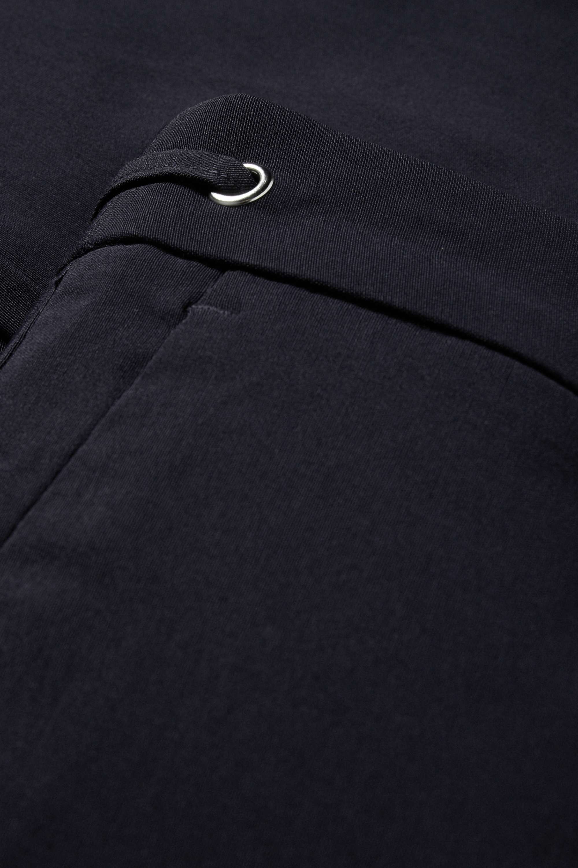 Cloth trousers - mid-rise waist - tapered fit dark blue
