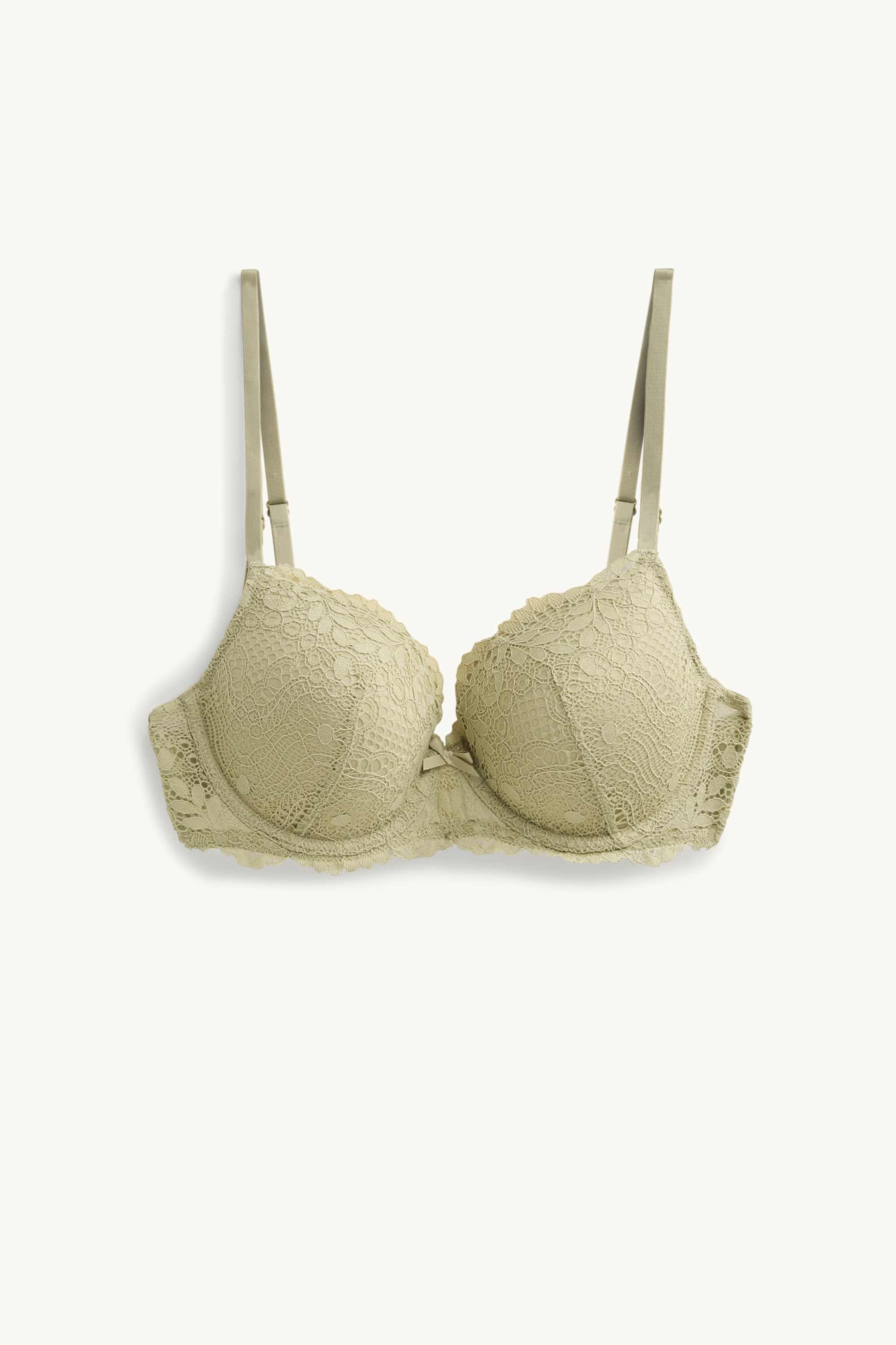 Underwire bra - FULL COVERAGE - padded light green
