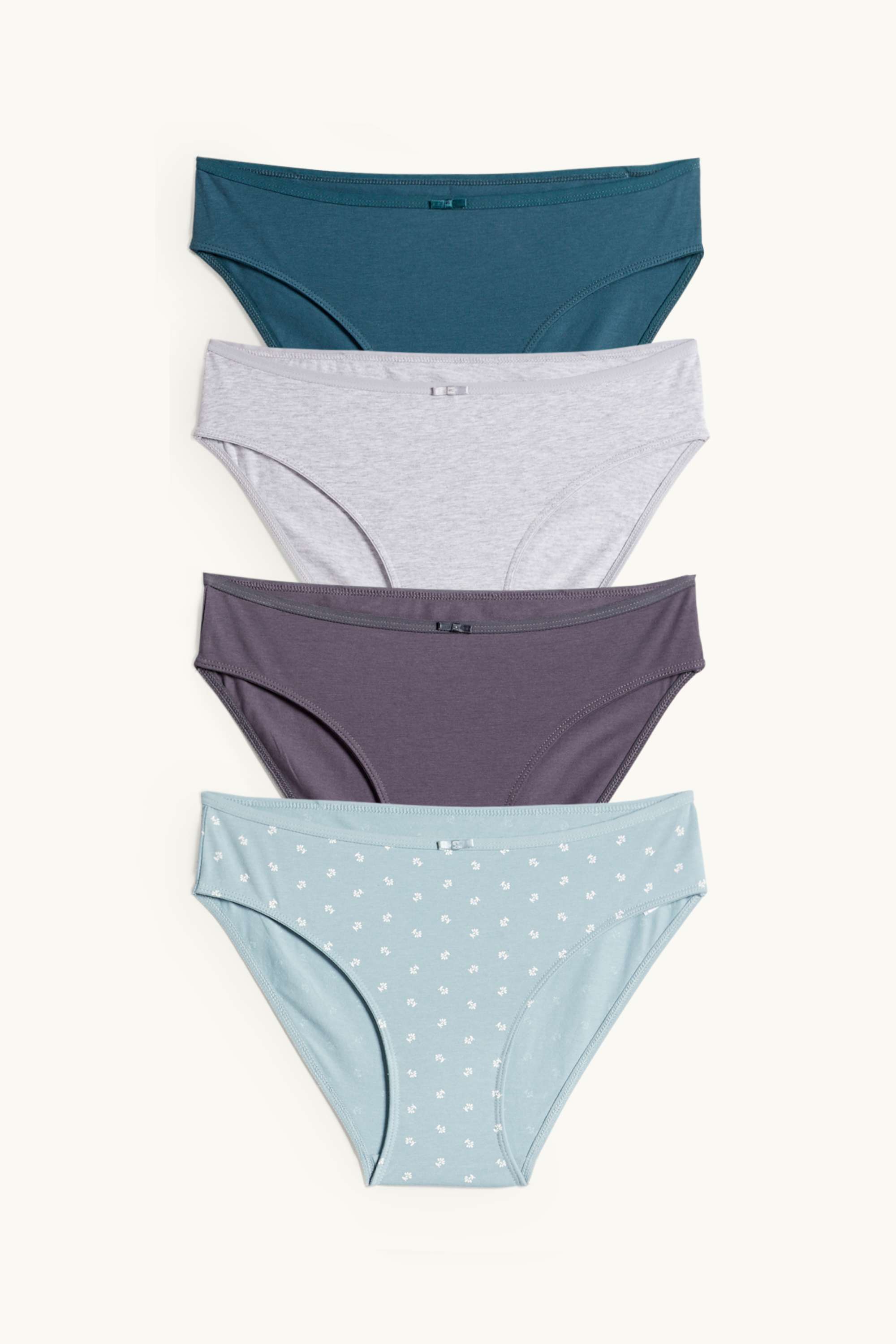 Multipack of 4 - knickers blue