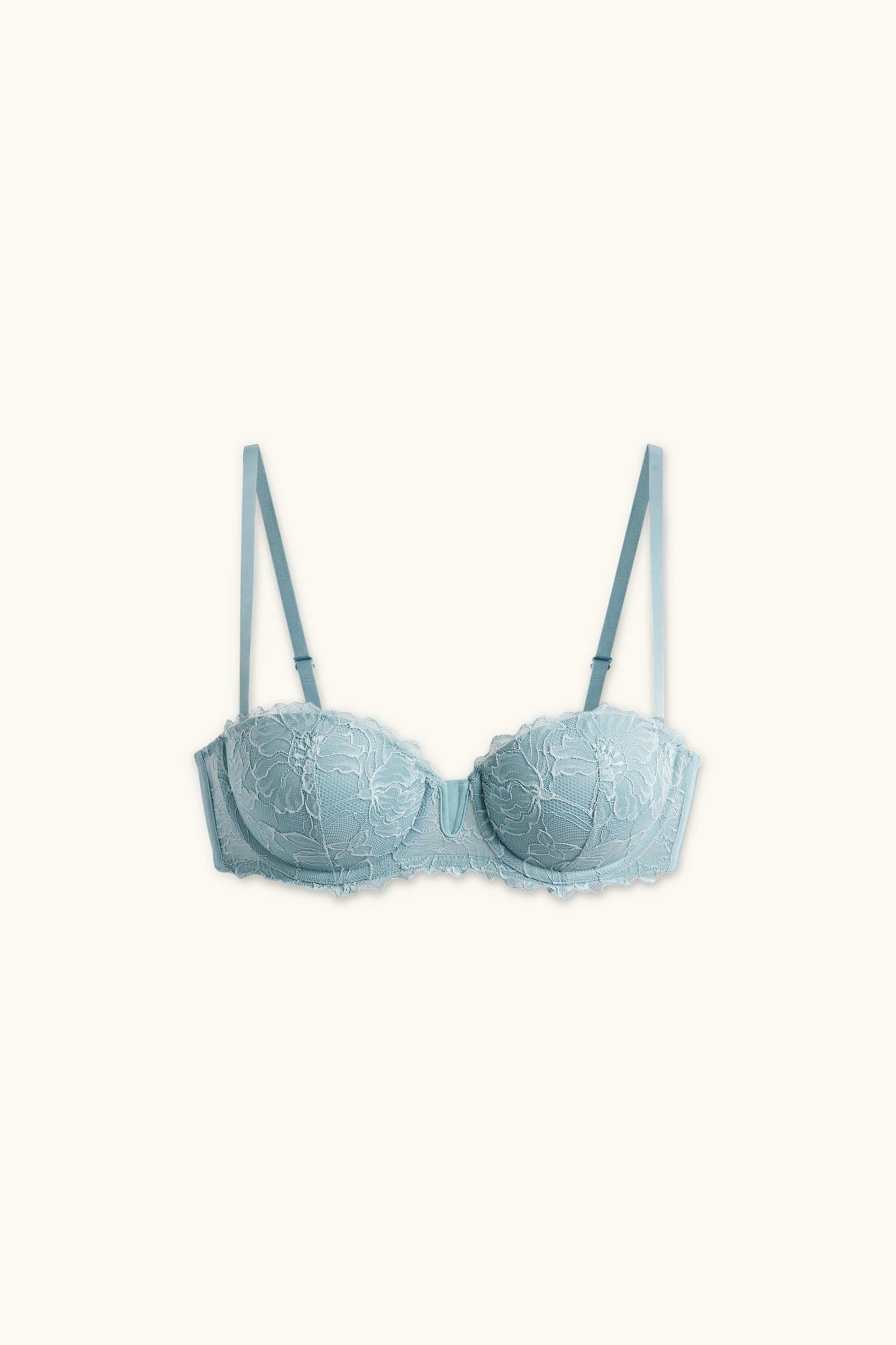 Underwire bra - BALCONETTE - padded dark turquoise