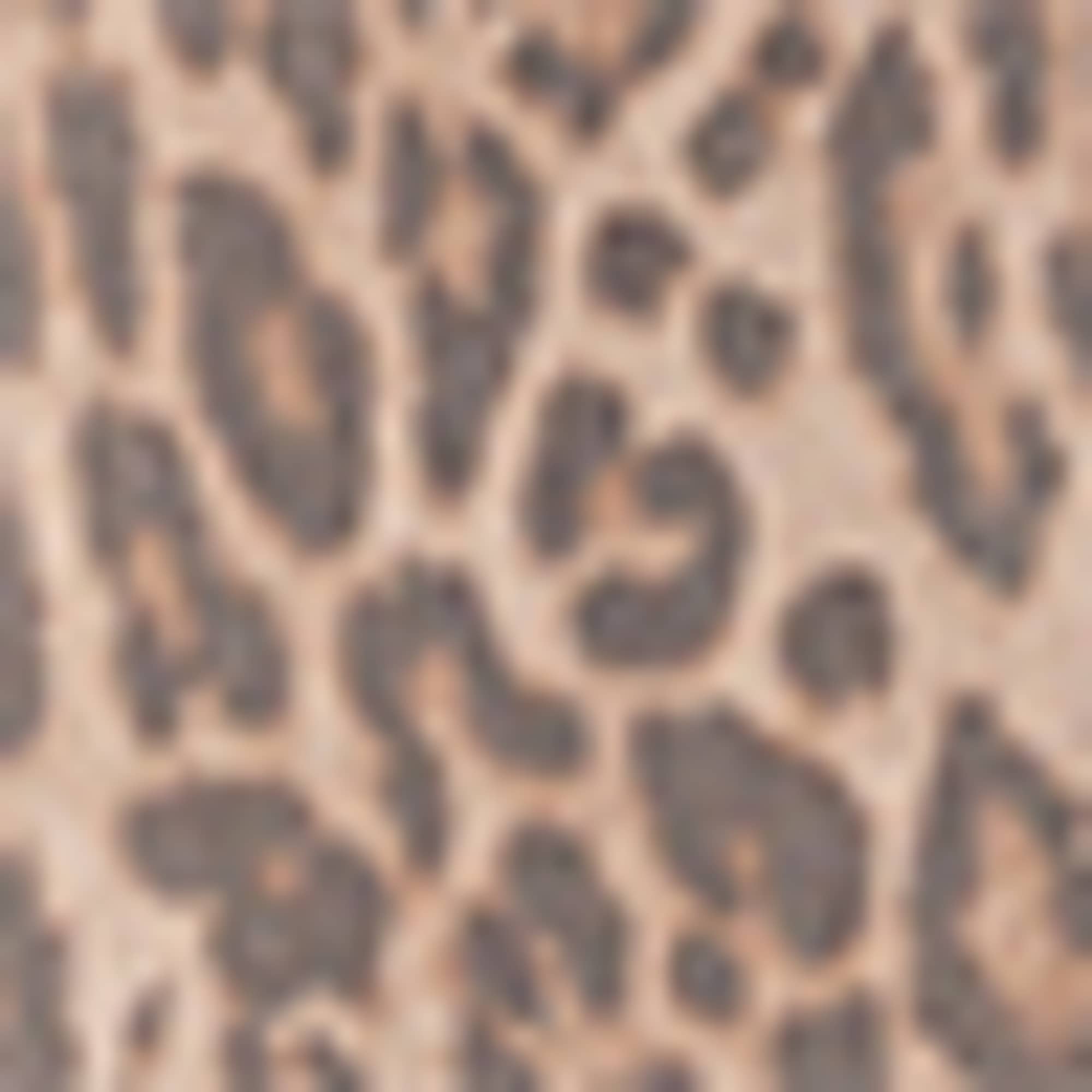 Cloth trousers - mid-rise waist - slim fit - leopard print light brown