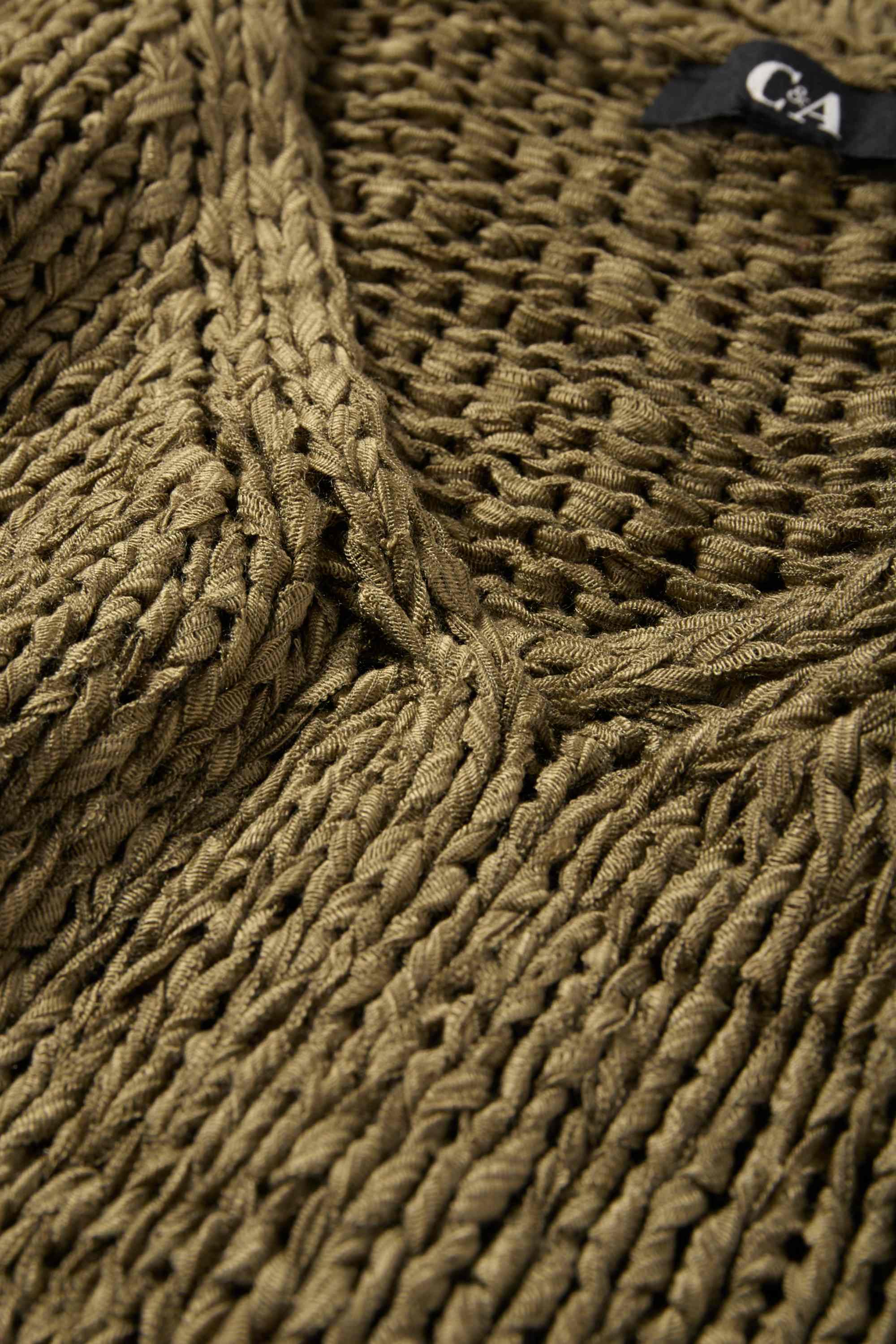 Knitted jumper - short sleeve dark green