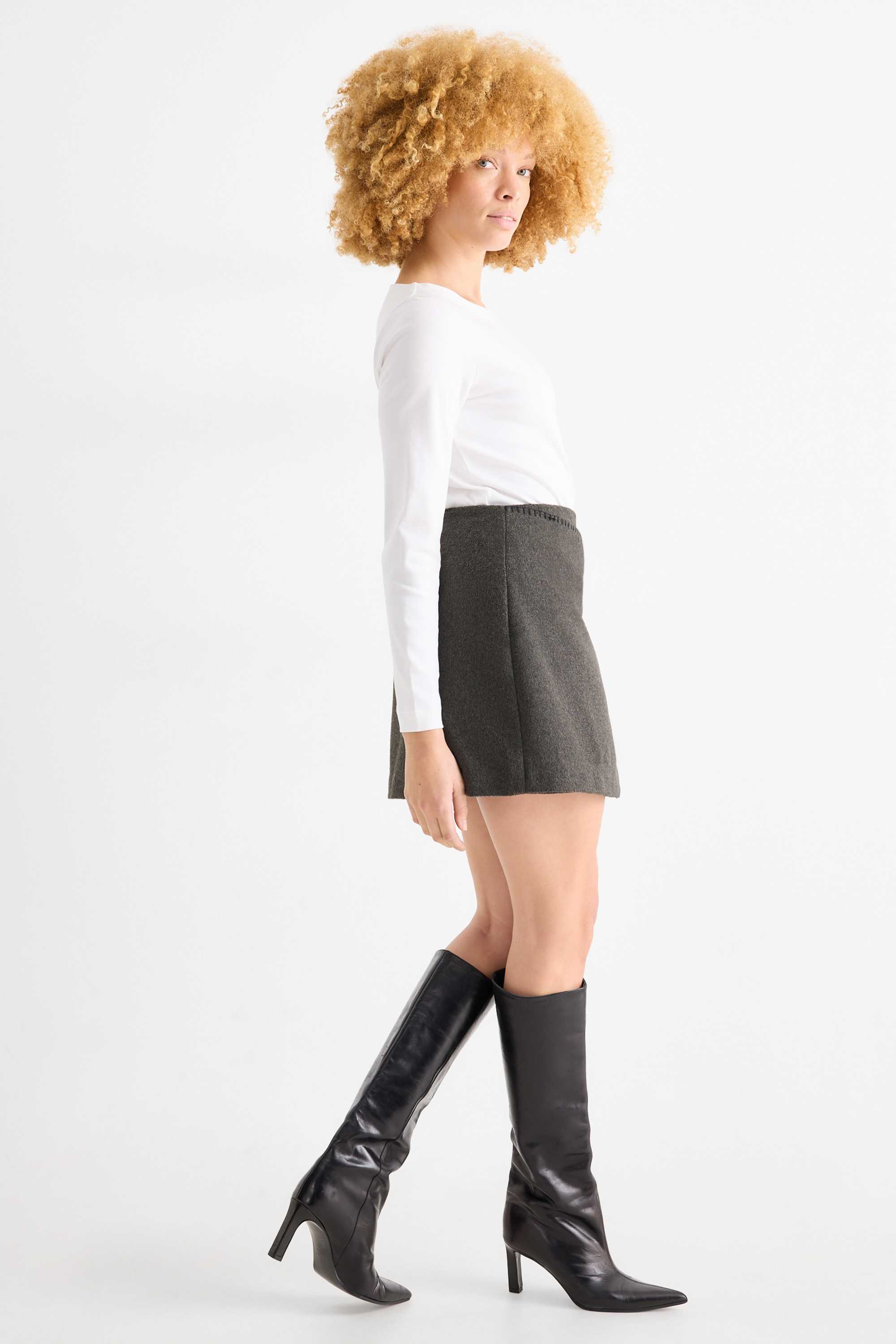 Miniskirt dark gray