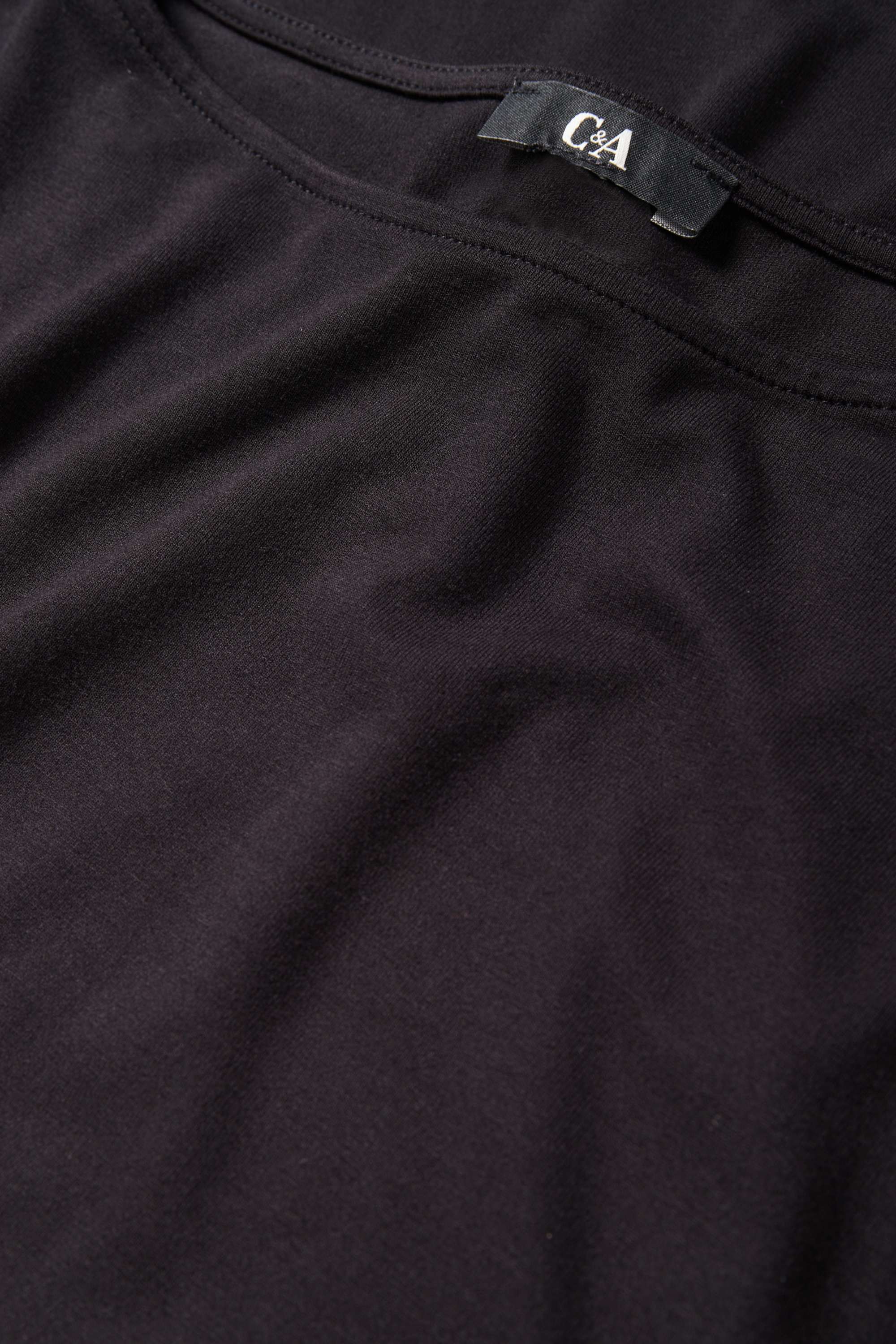 Long sleeve top - regular fit black