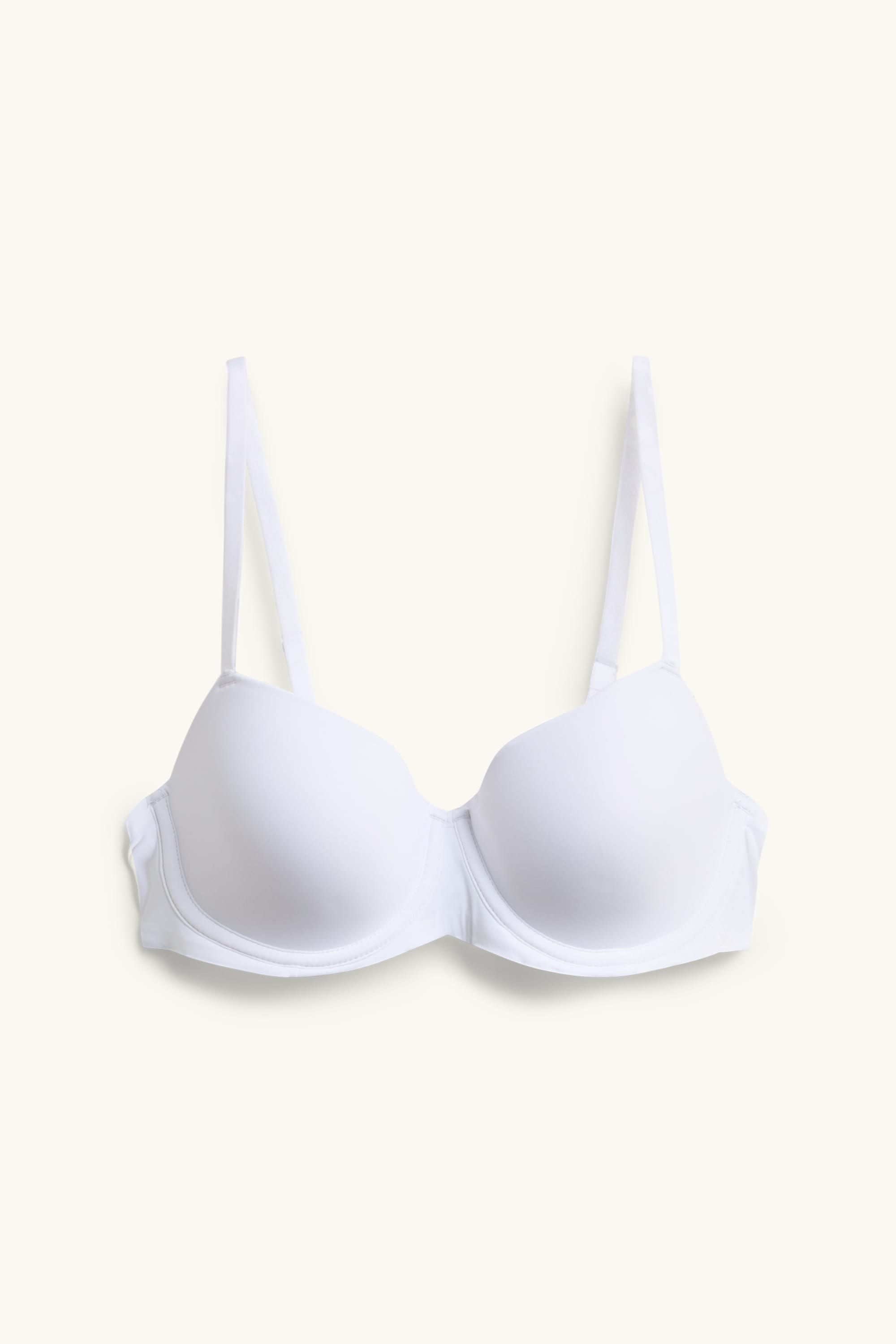 Underwire bra - DEMI - padded - LYCRA® white