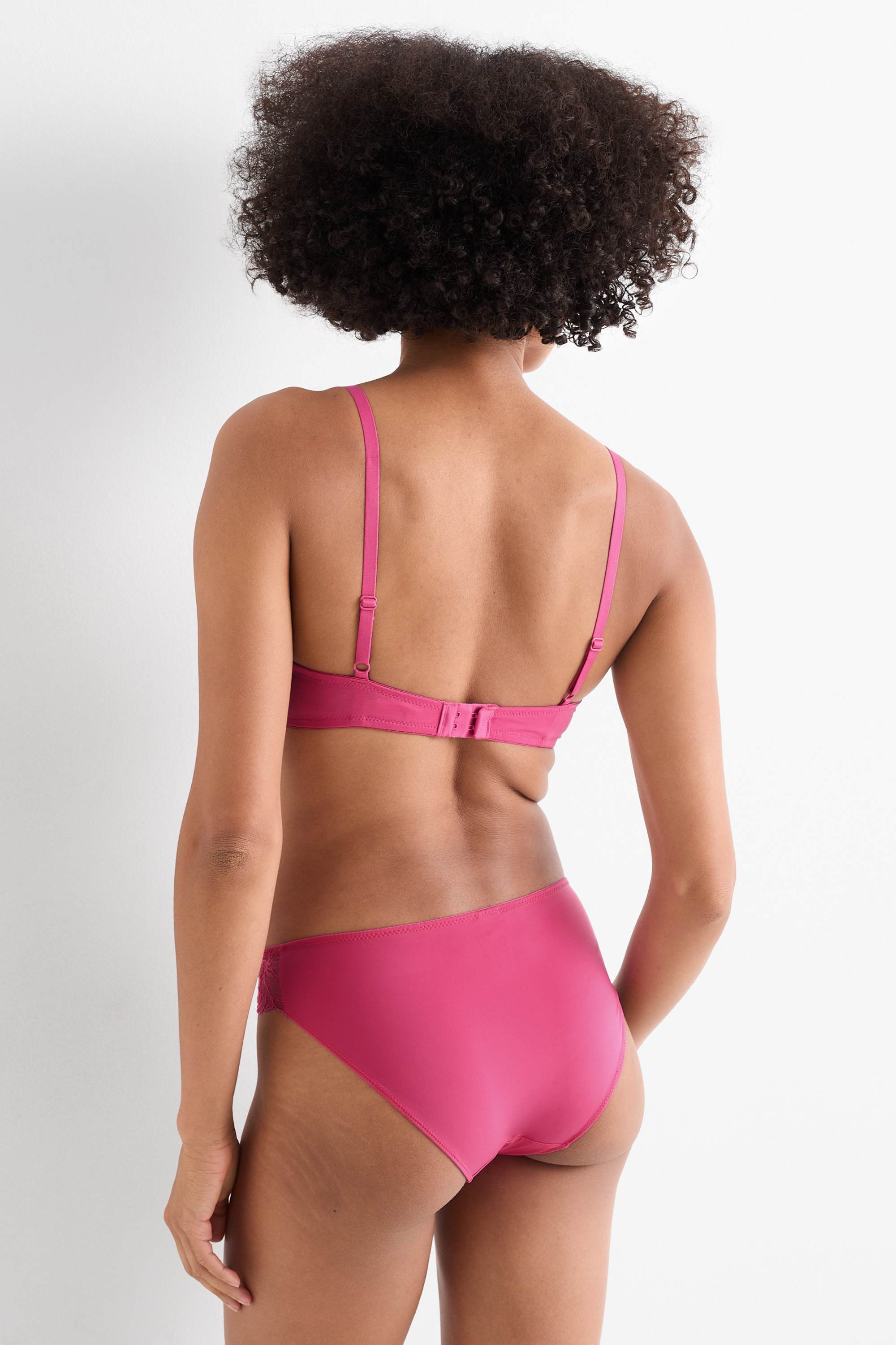 Underwire bra - DEMI - padded pink