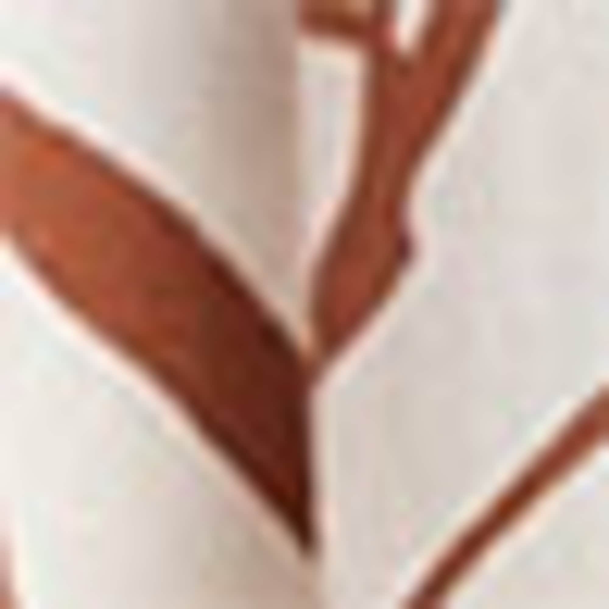 Cloth trousers - mid-rise waist - wide leg - linen blend - patterned white