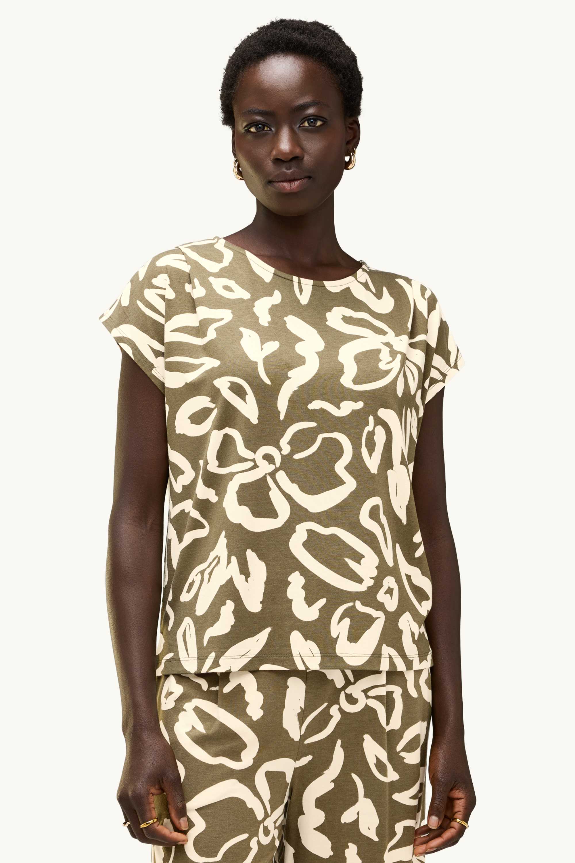 T-shirt - regular fit khaki