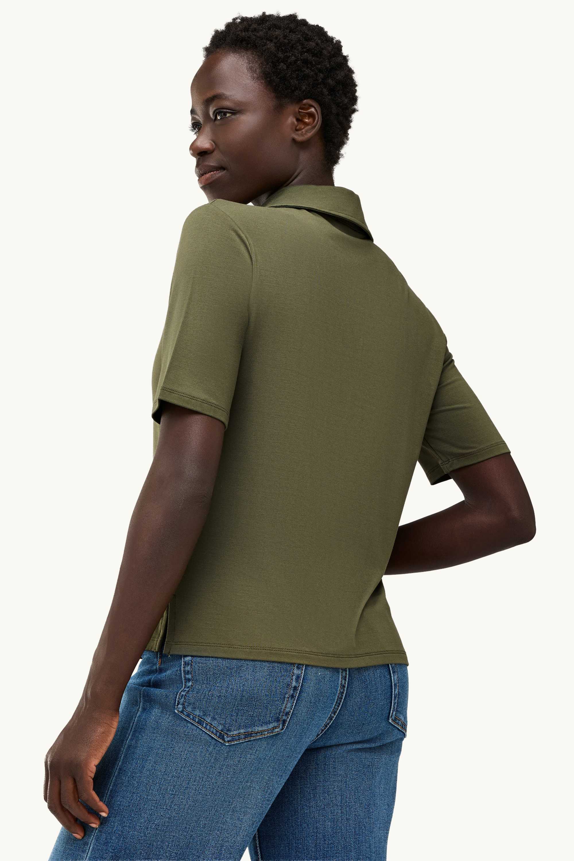 Shirt blouse khaki