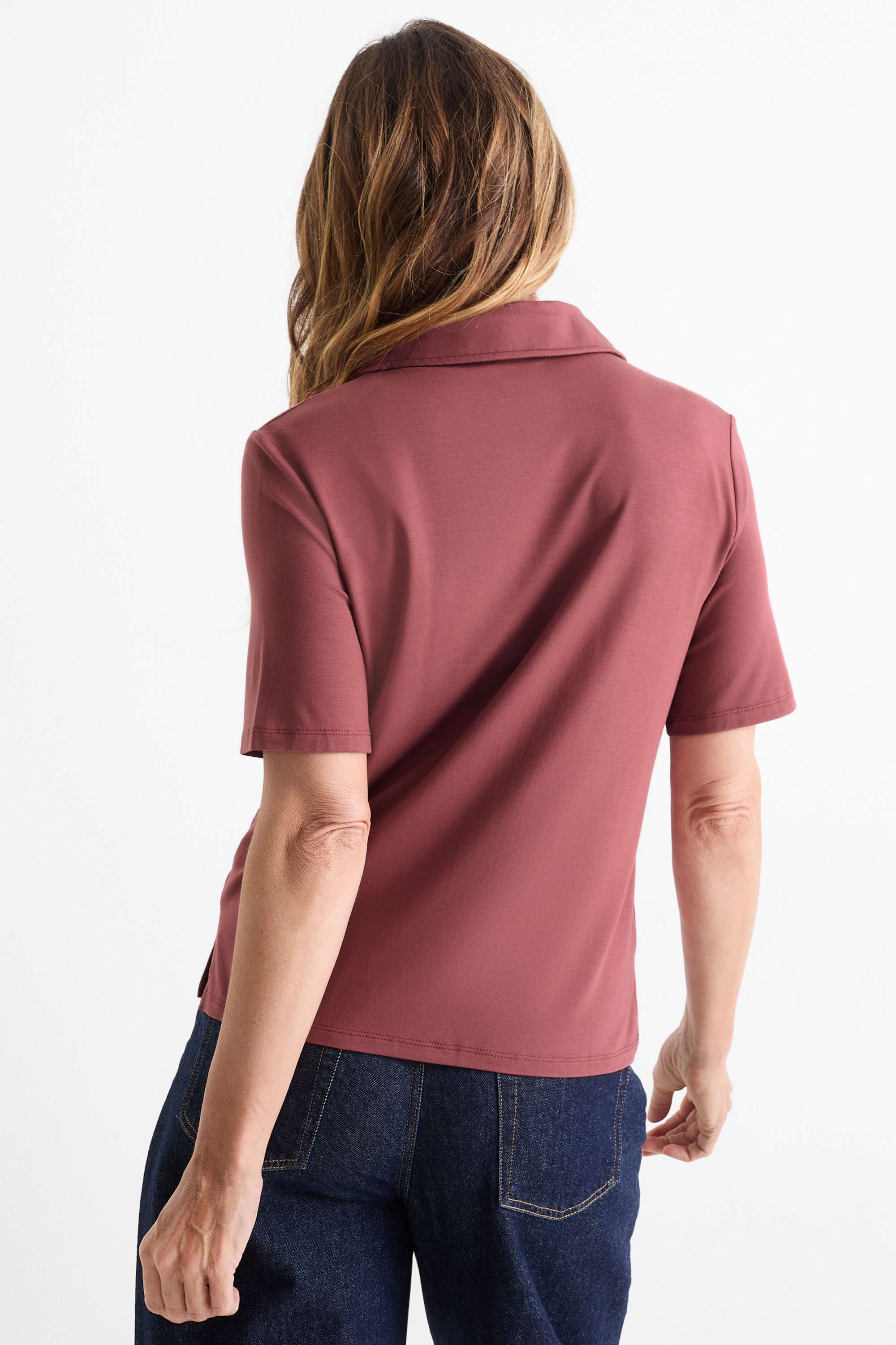 Shirt blouse bordeaux