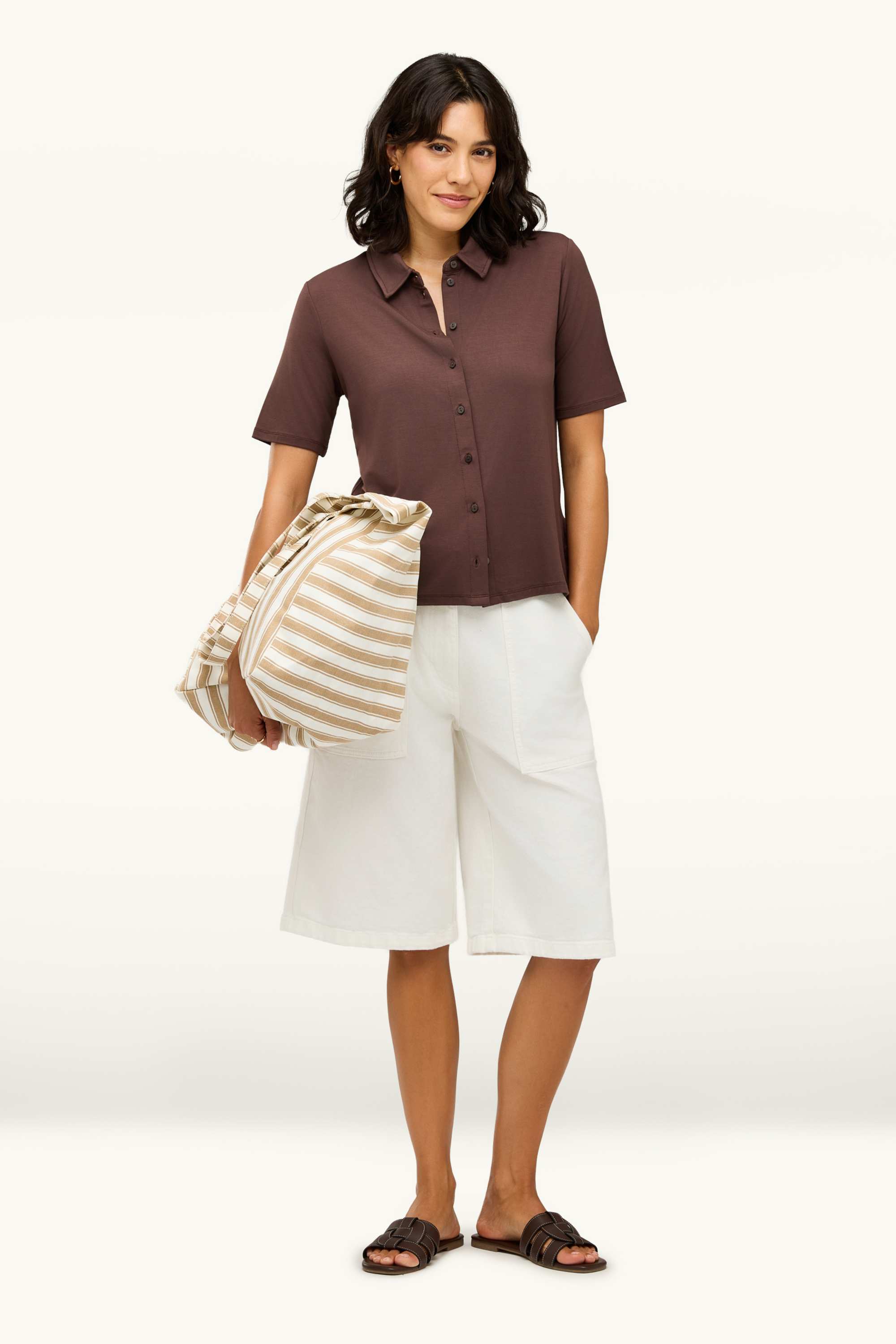 Shirt blouse brown