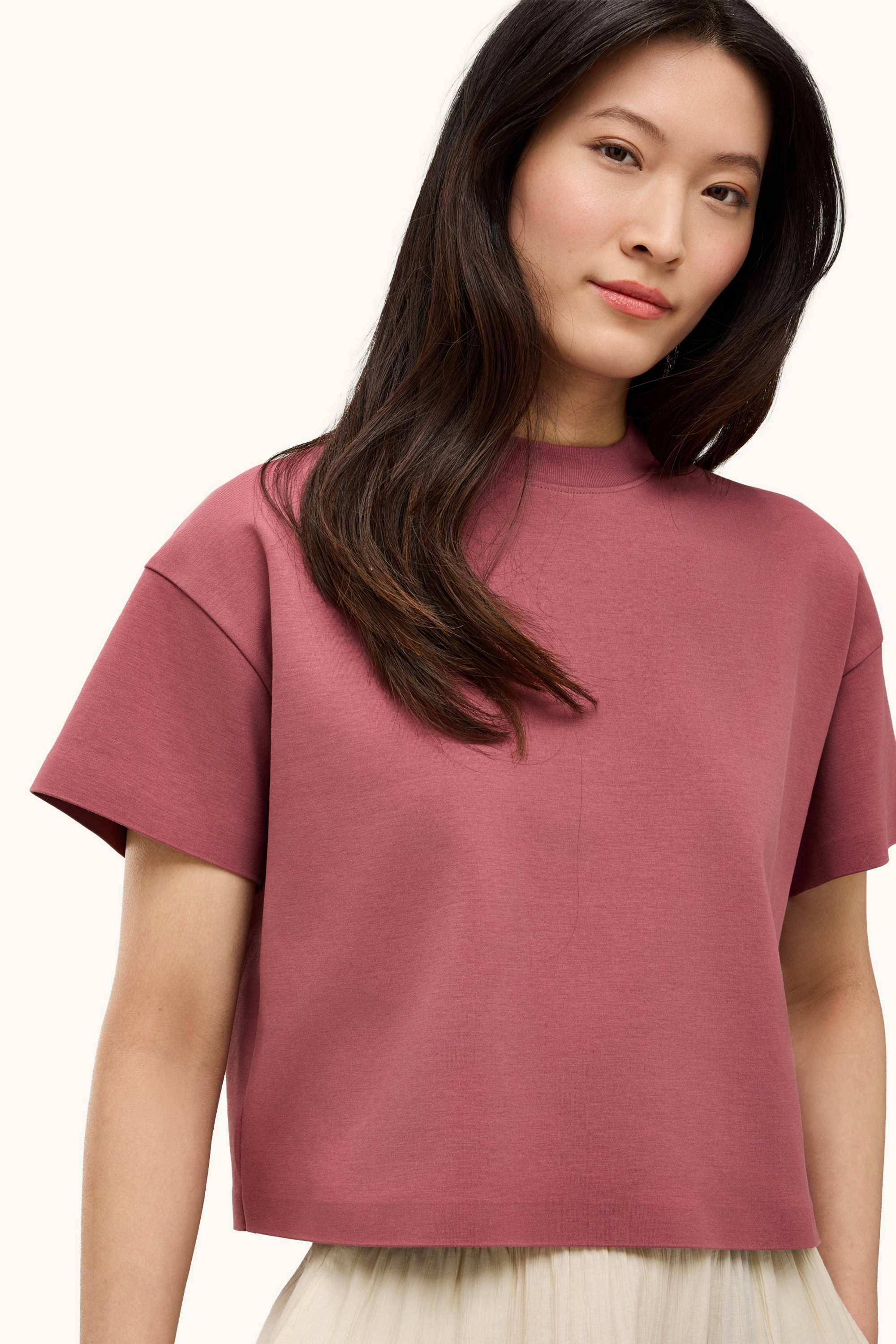 Sweatshirt - oversized rose