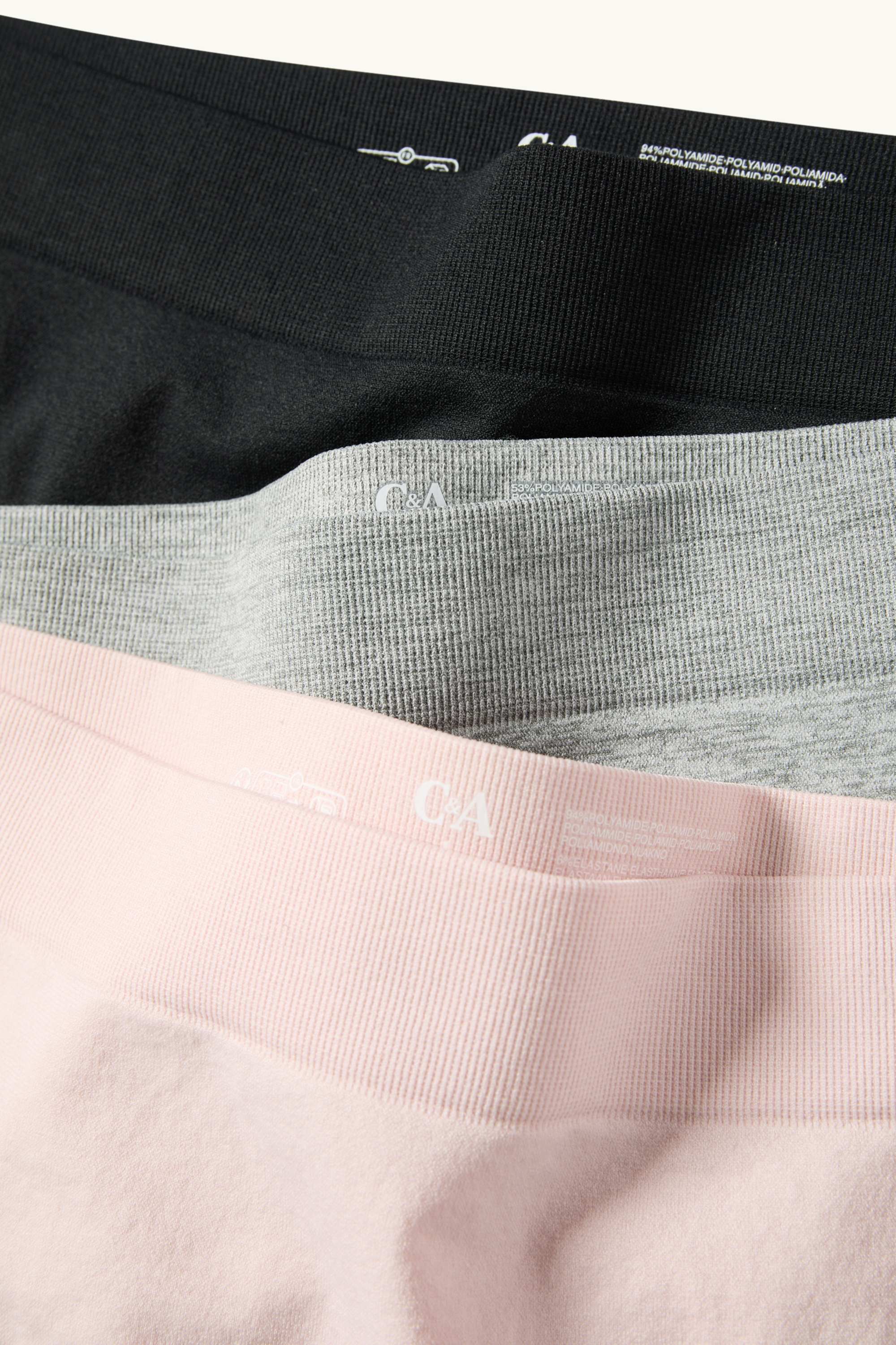 Multipack of 3 - knickers rose