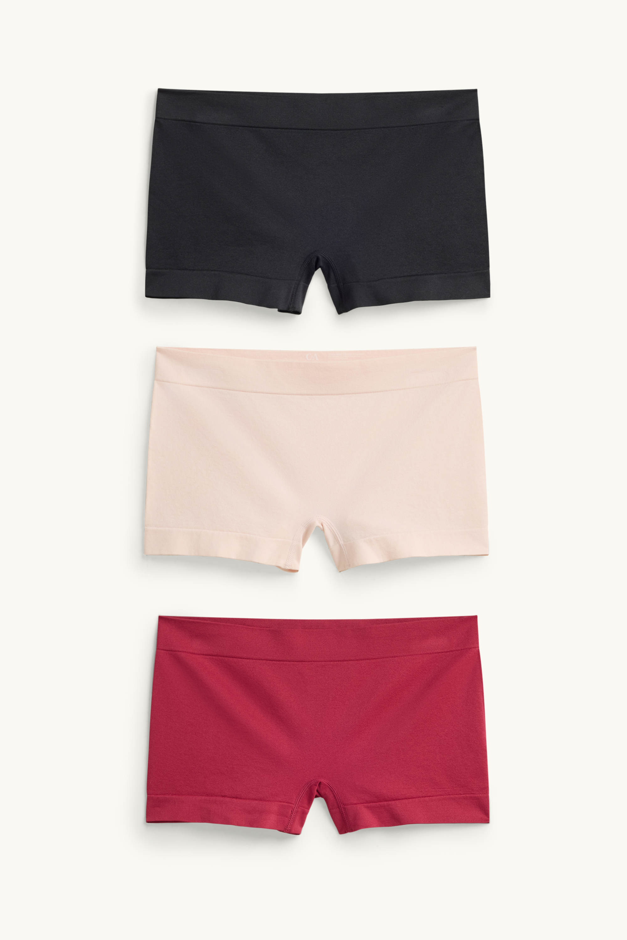 Multipack of 3 - shorts - seamless rose