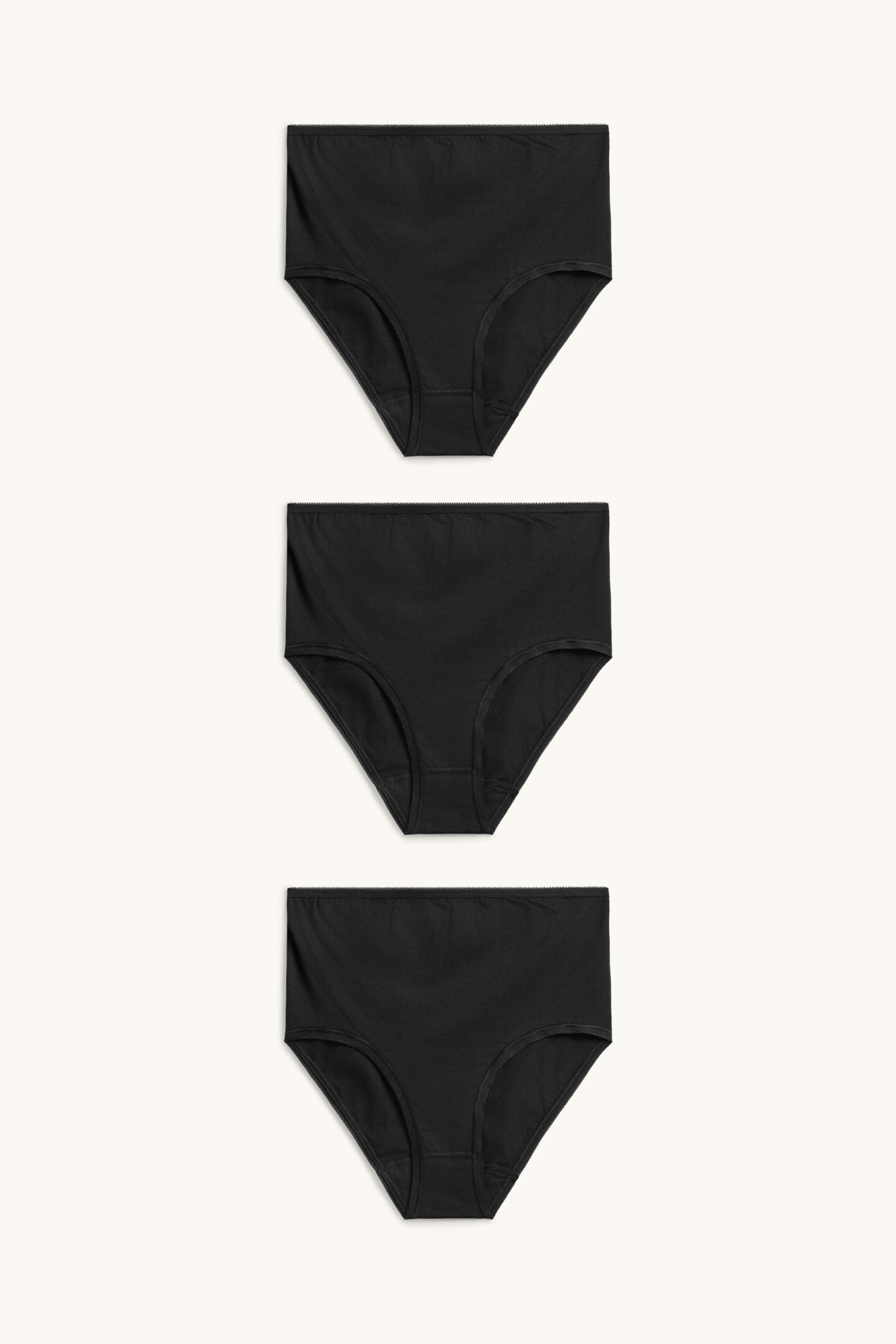 Multipack of 3 - maternity knickers black