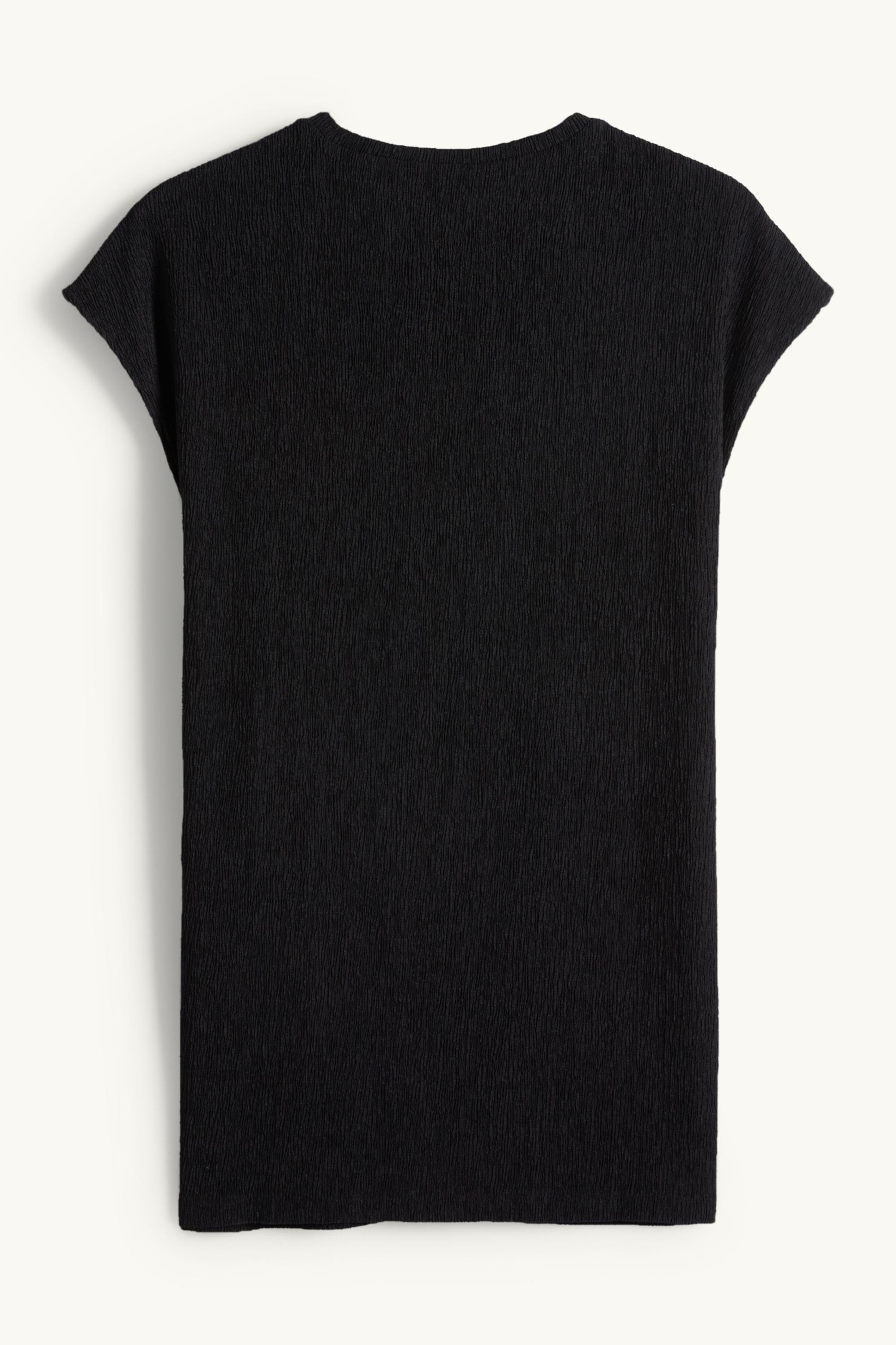 T-shirt - slim fit - textured black
