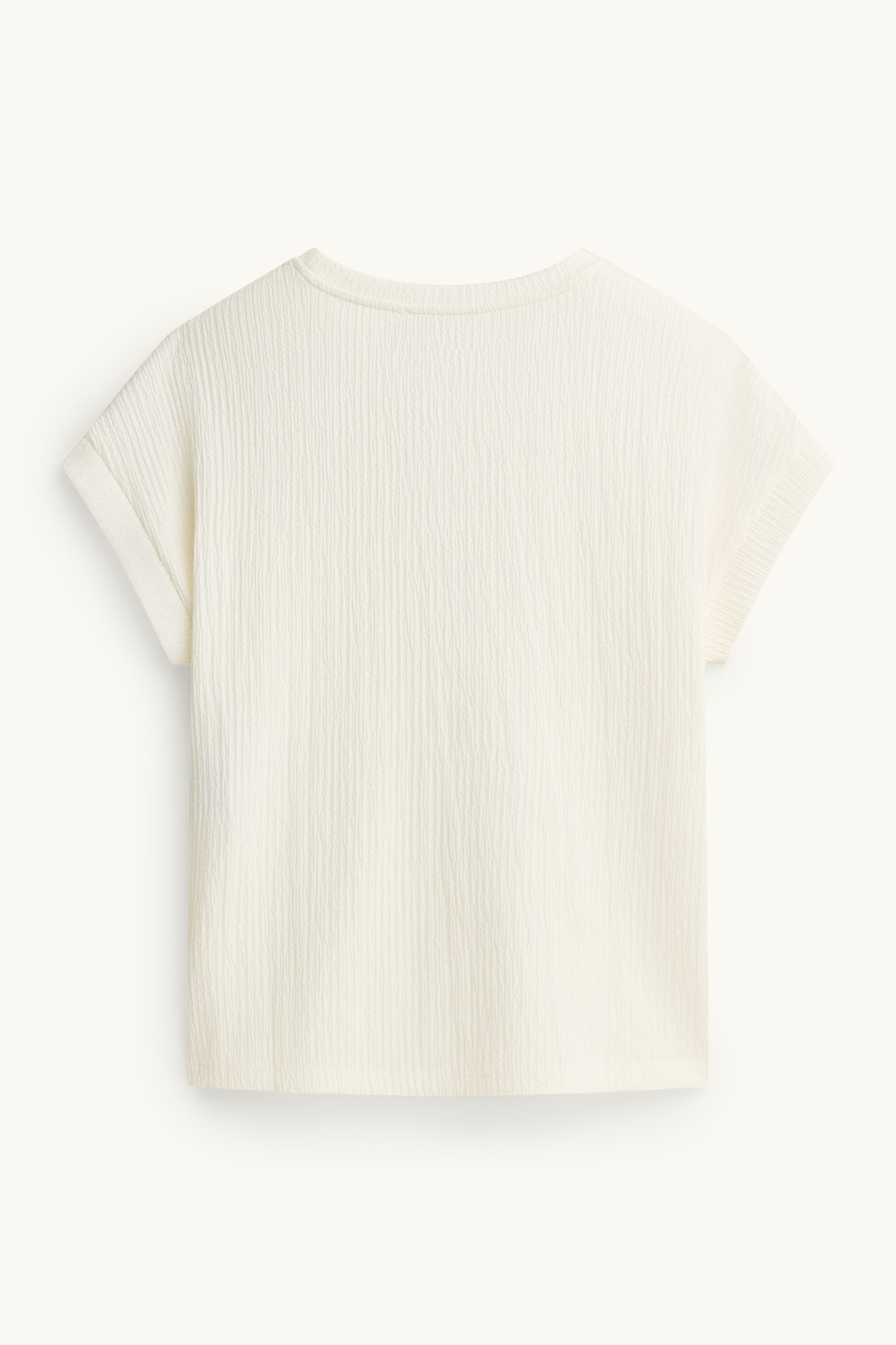 T-shirt - relaxed fit - textured white