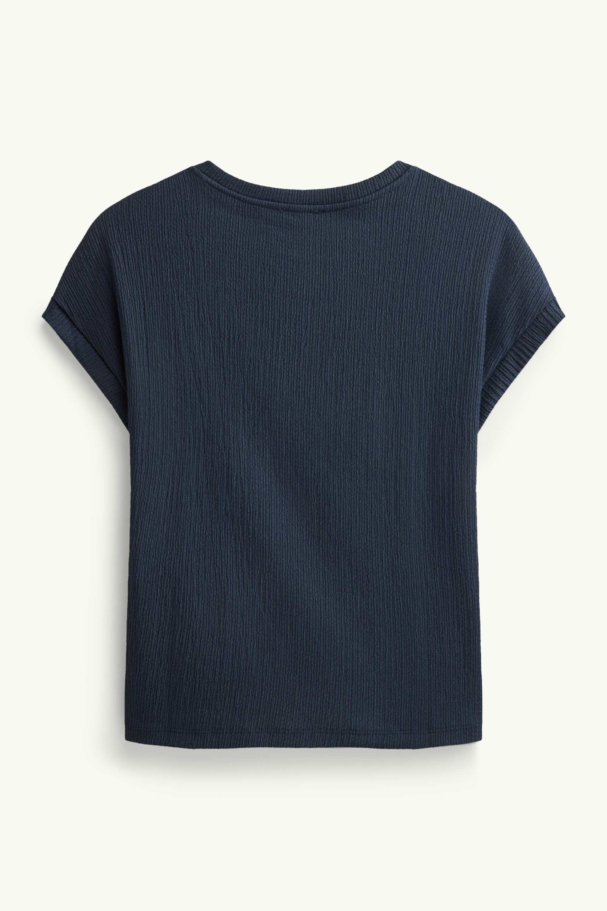 T-shirt - relaxed fit - textured dark blue