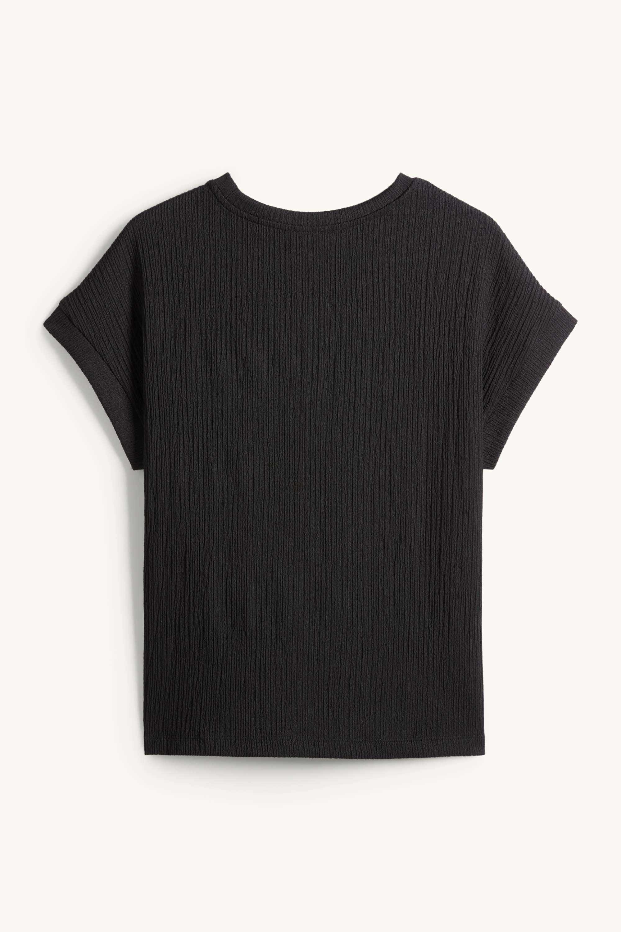 T-shirt - relaxed fit - textured black