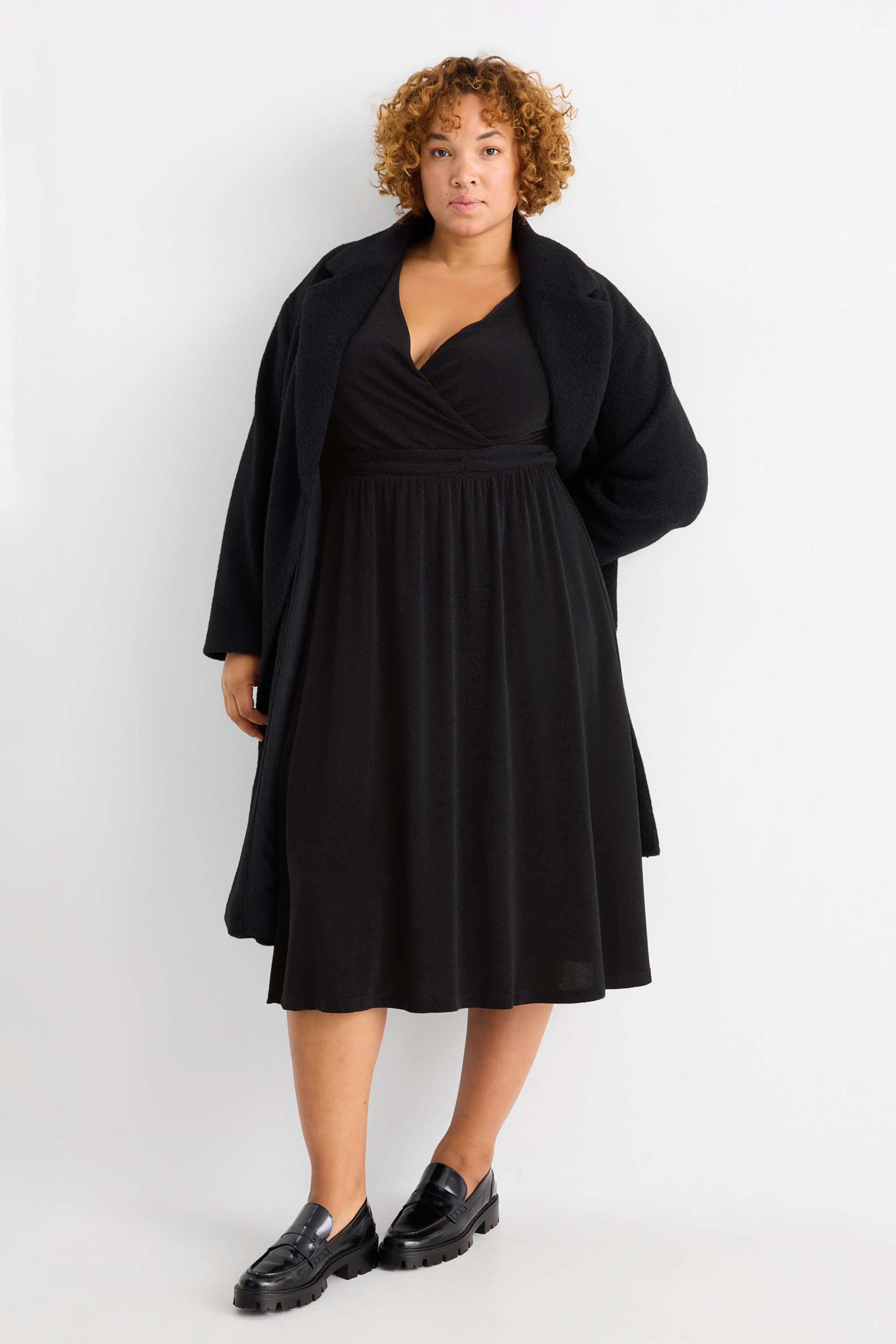 Wrap dress black