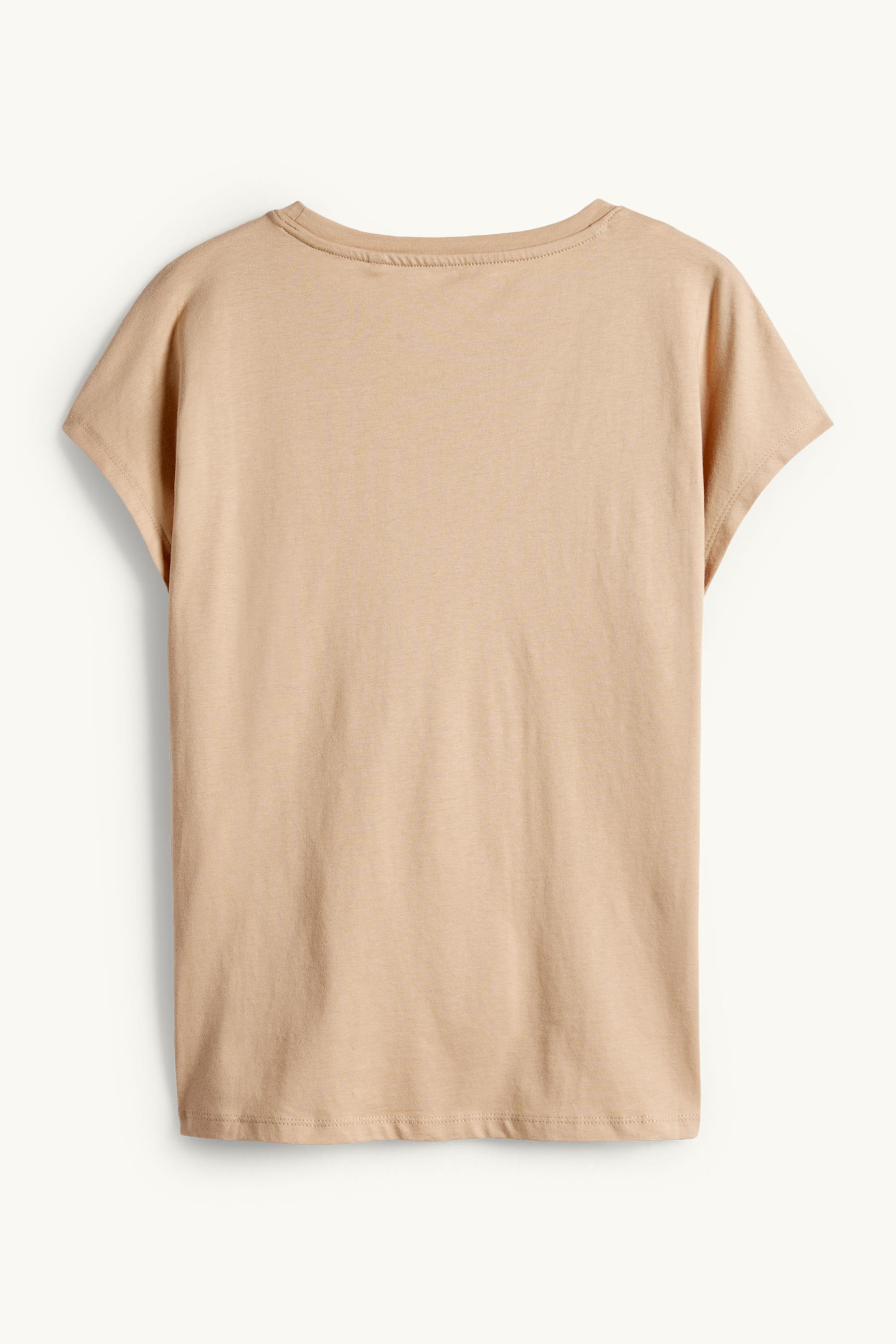 T-shirt - regular fit - floral white / beige