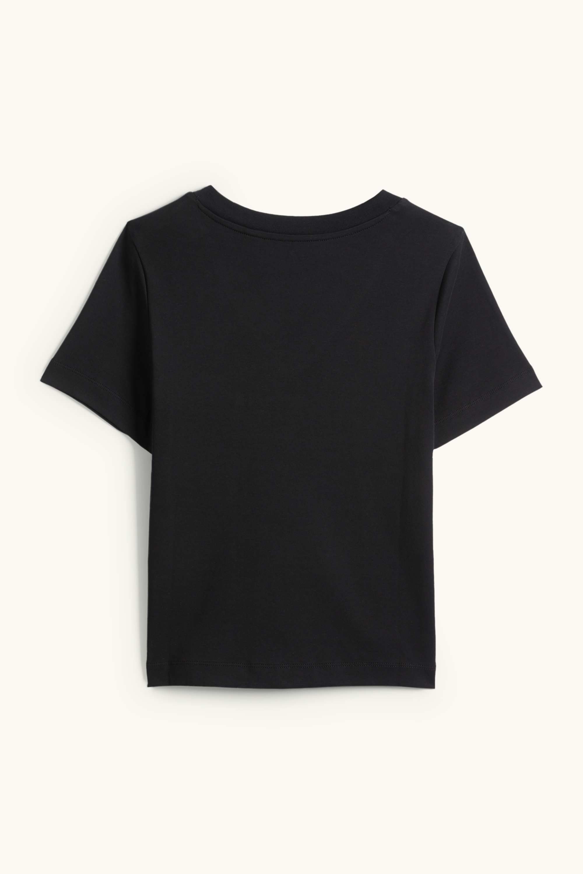 V-neck T-shirt - slim fit black