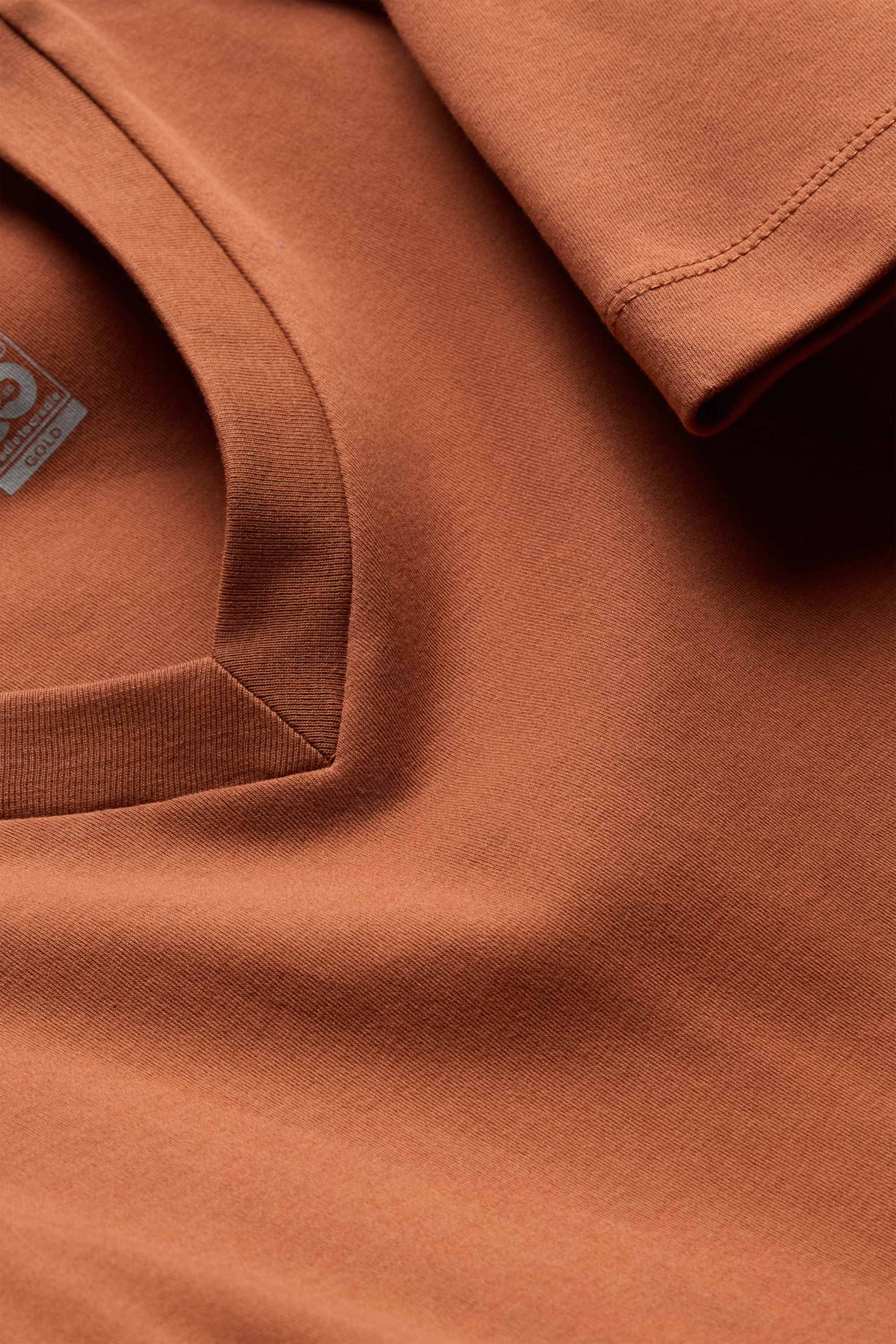 V-neck T-shirt - slim fit brown