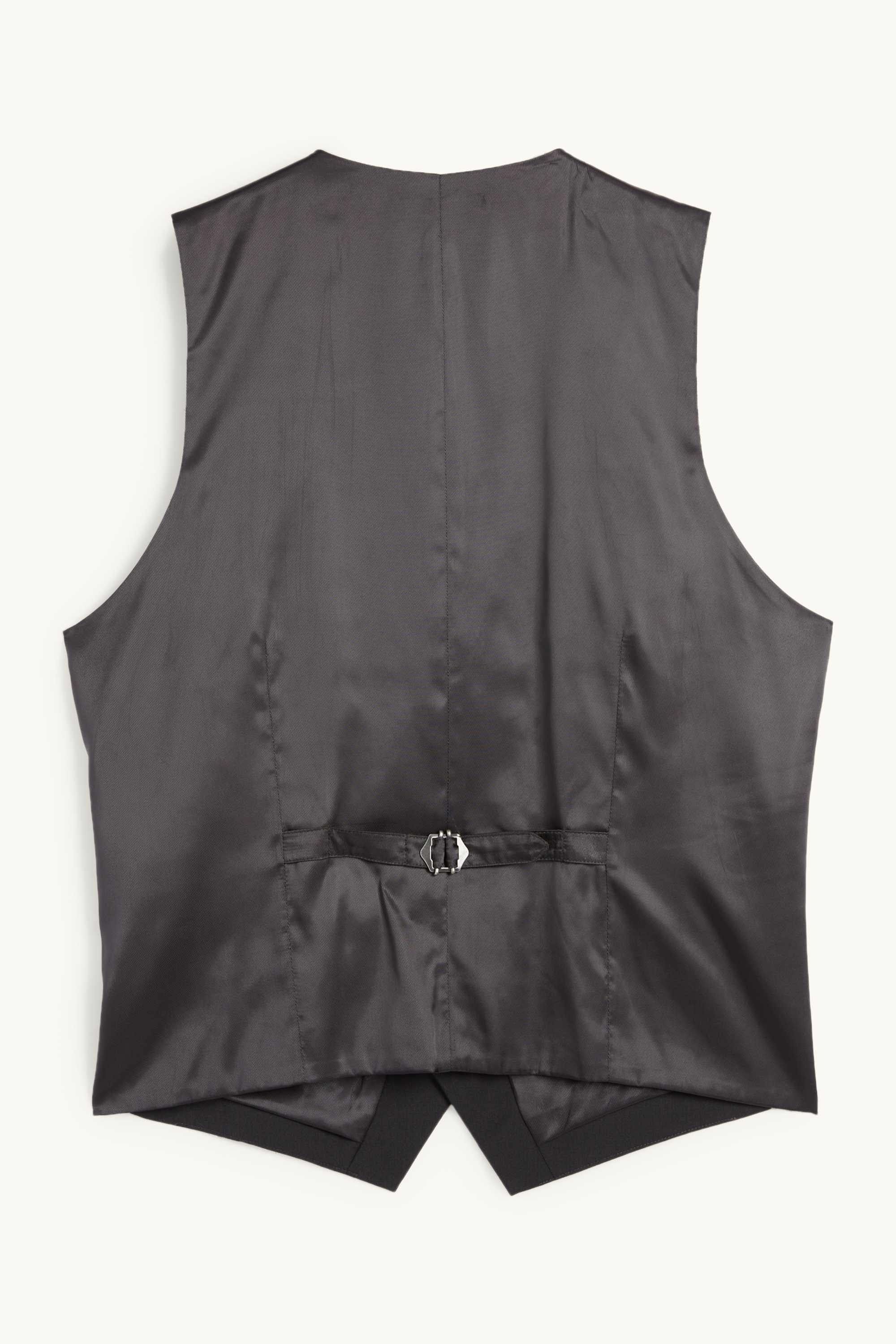 Waistcoat - regular fit - Flex - wool blend black