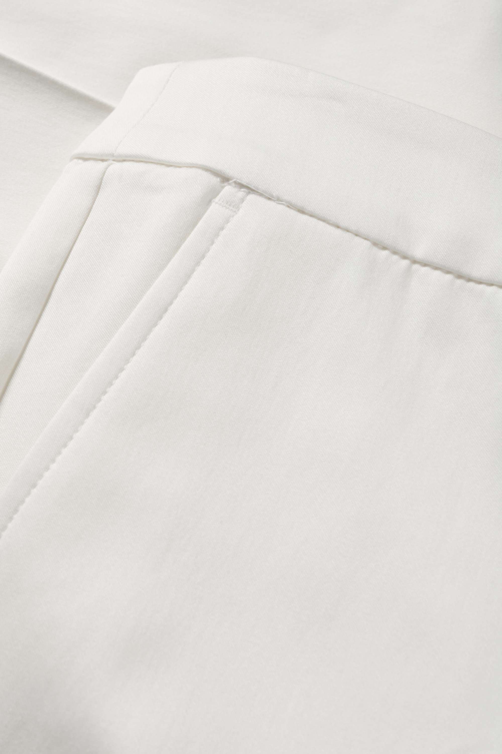 Cloth trousers - mid-rise waist - slim fit white