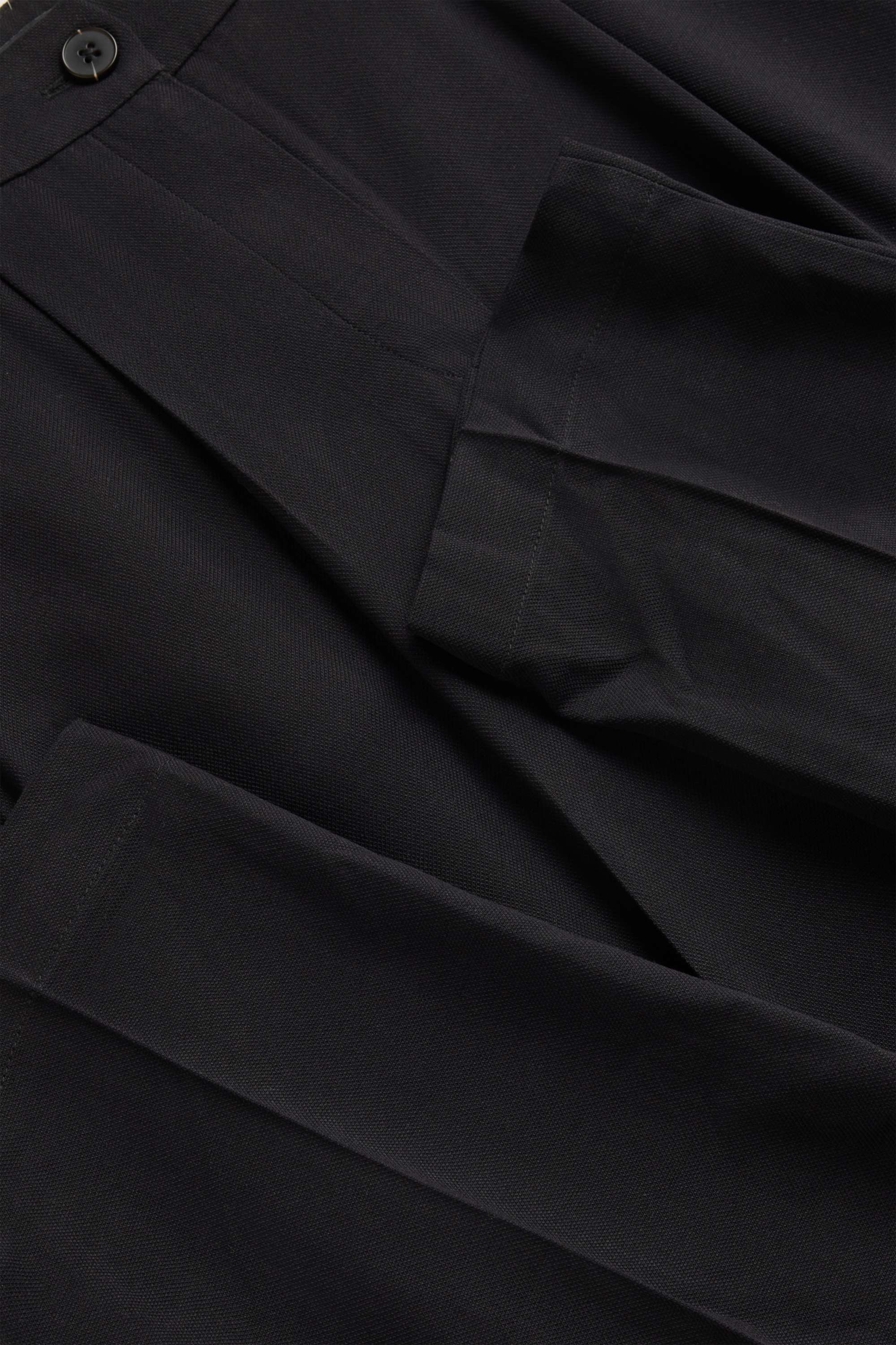 Cloth trousers - high waist - tapered fit black