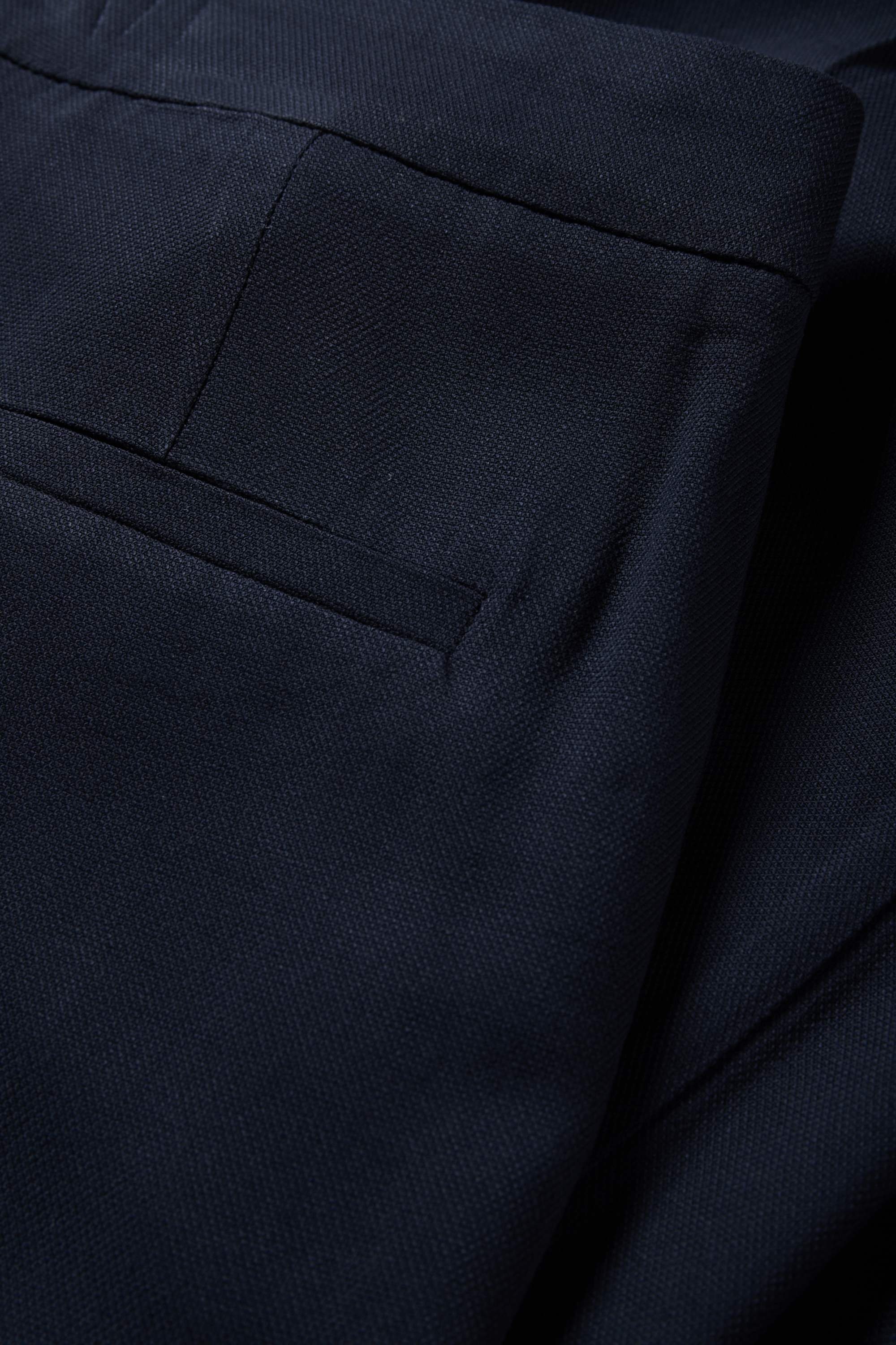 Cloth trousers - high waist - tapered fit dark blue
