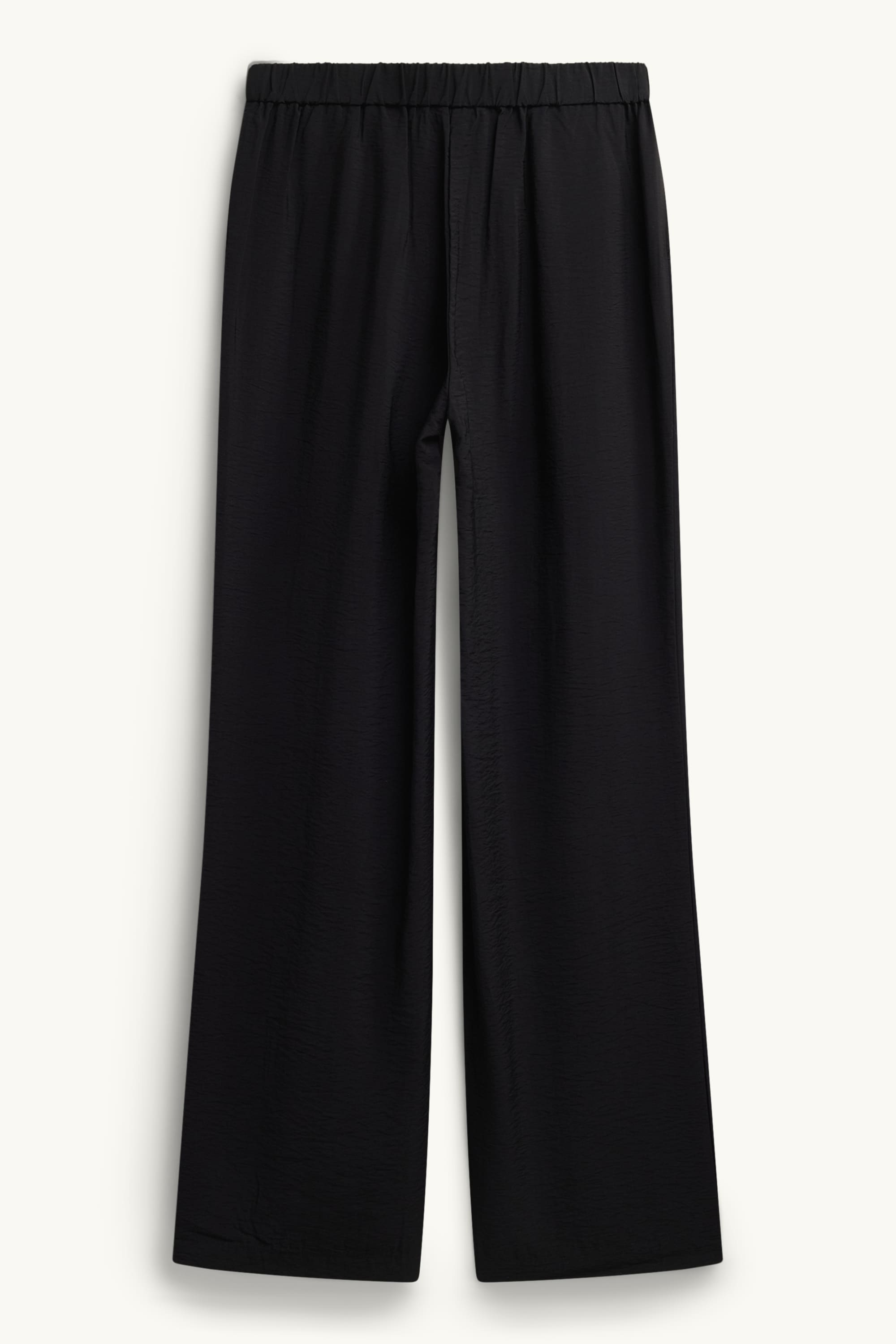Cloth trousers - high waist - wide leg black