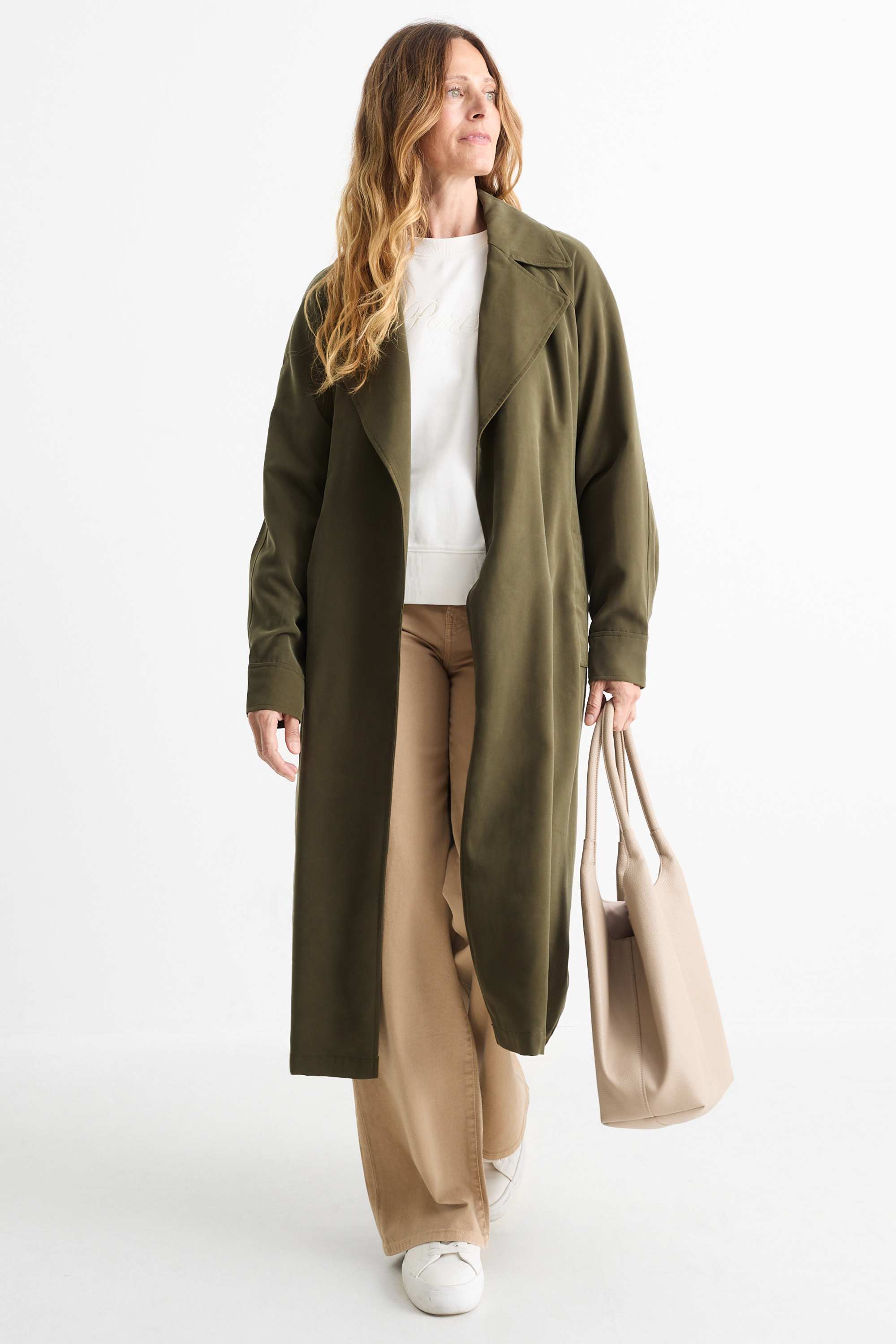 Trench coat khaki