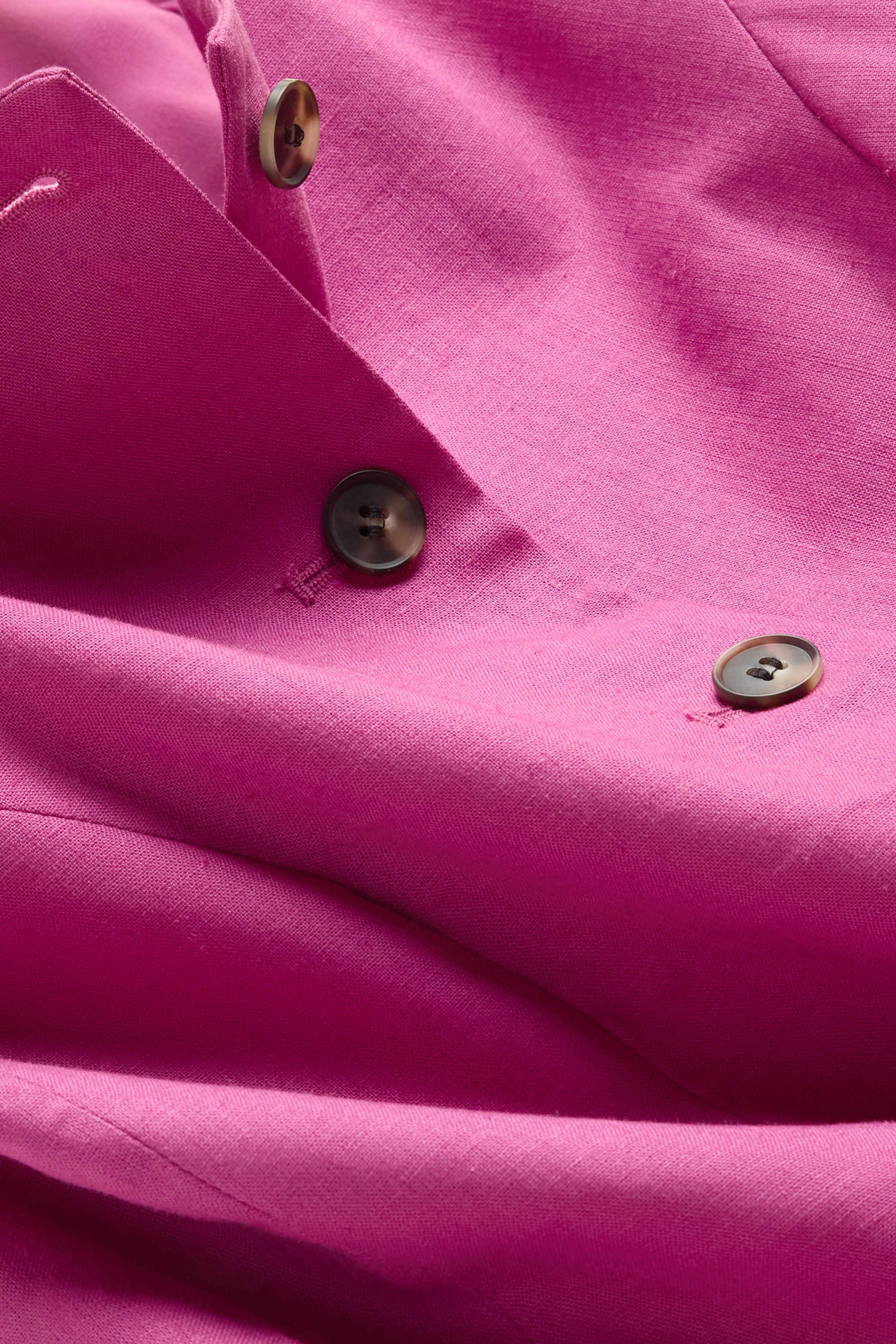 Business waistcoat - fitted - linen blend pink
