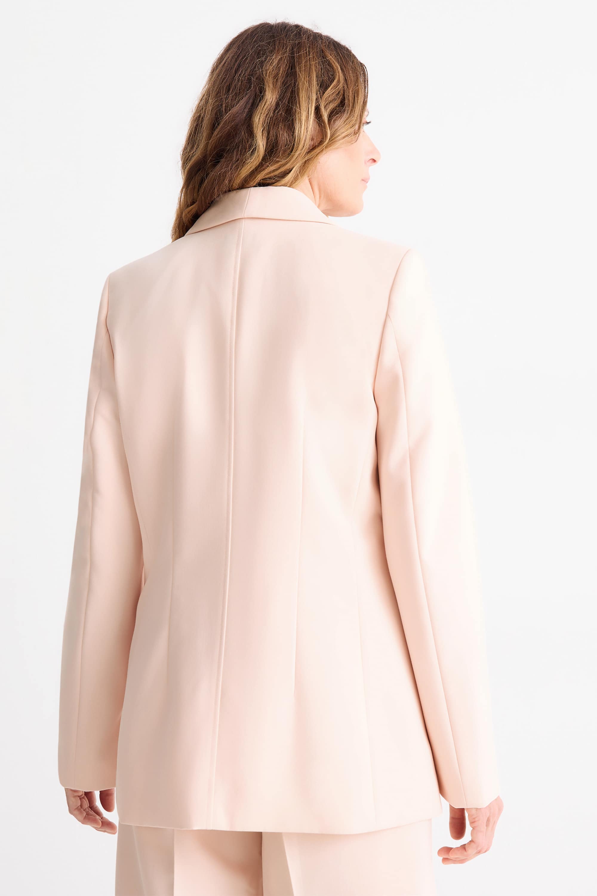 Long blazer - regular fit salmon coloured