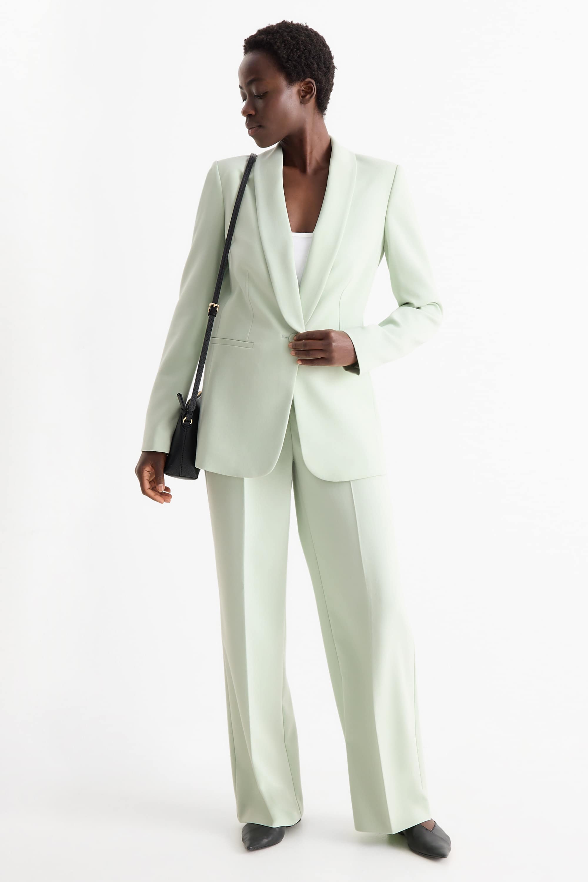 Long blazer - regular fit mint green
