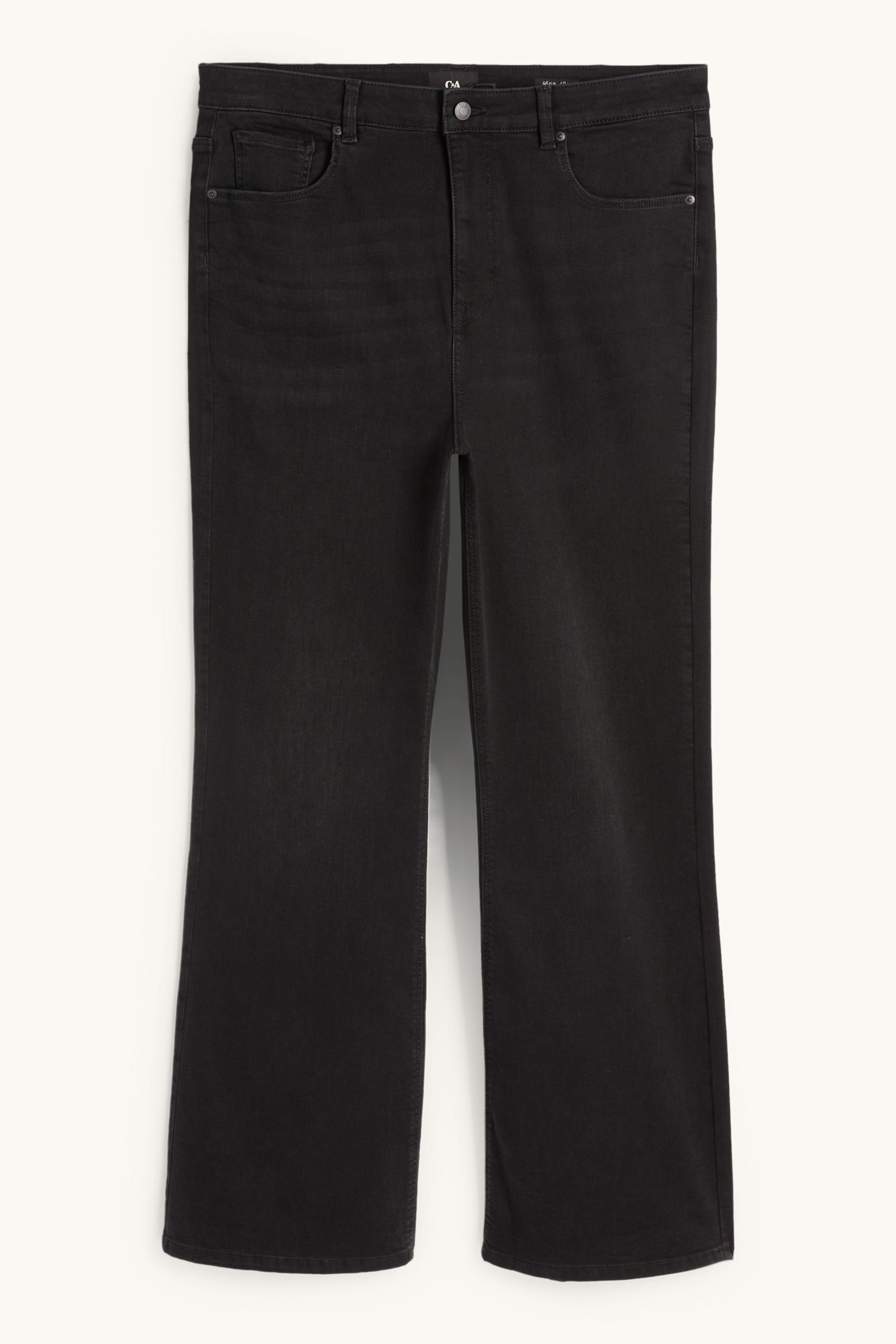 Flared jeans - high waist black