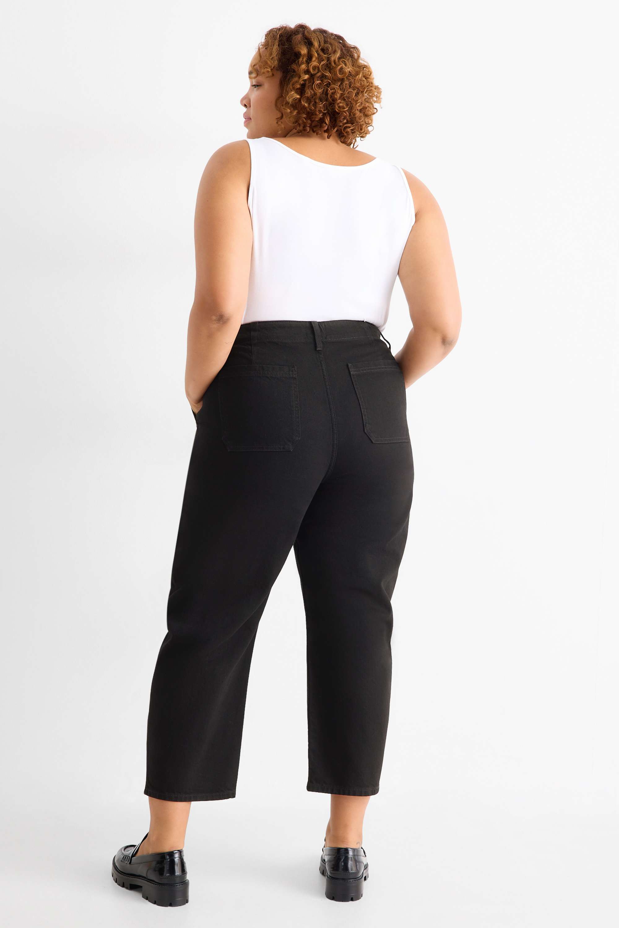 Balloon jeans - high waist black