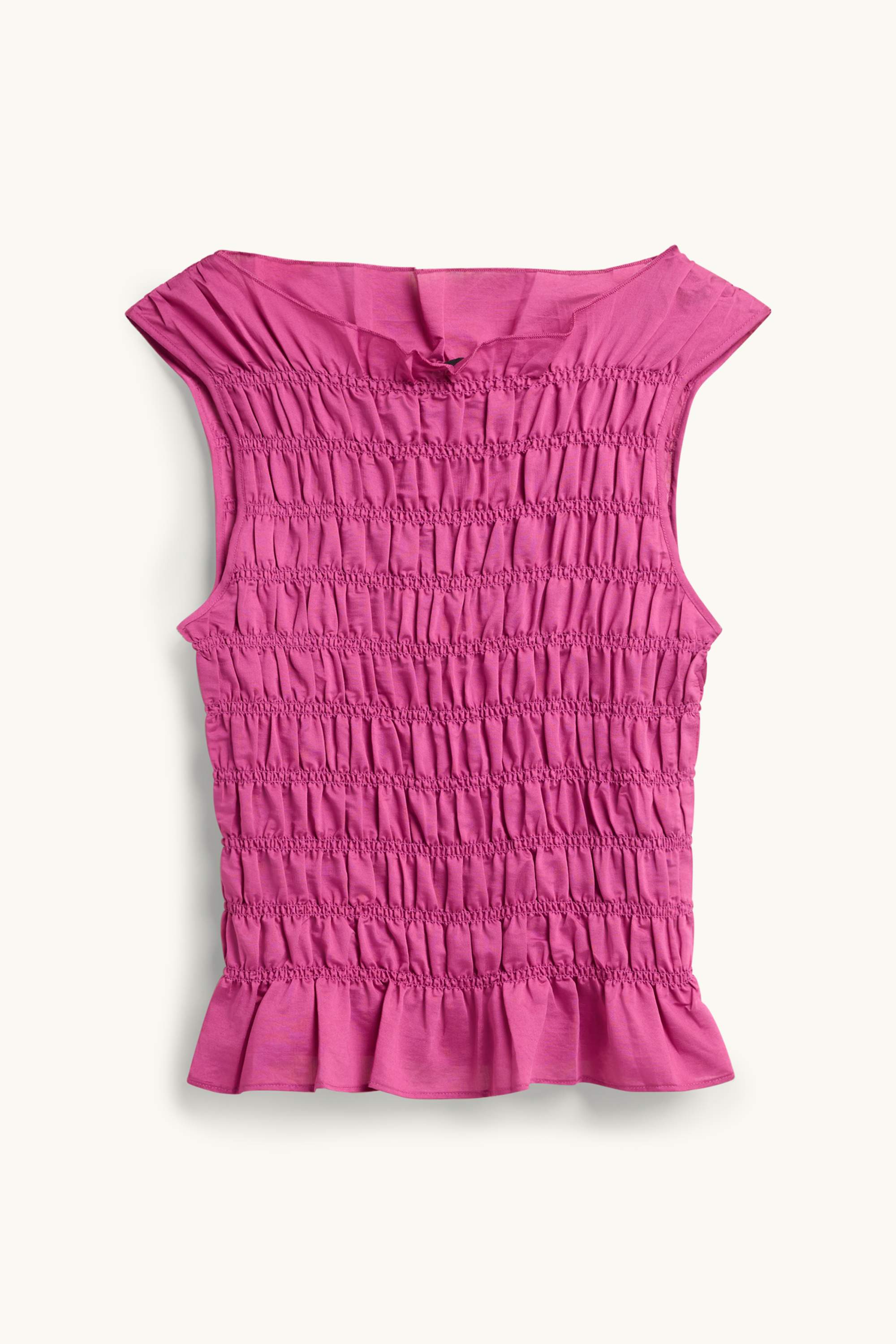 Blouse - smocked pink / pink