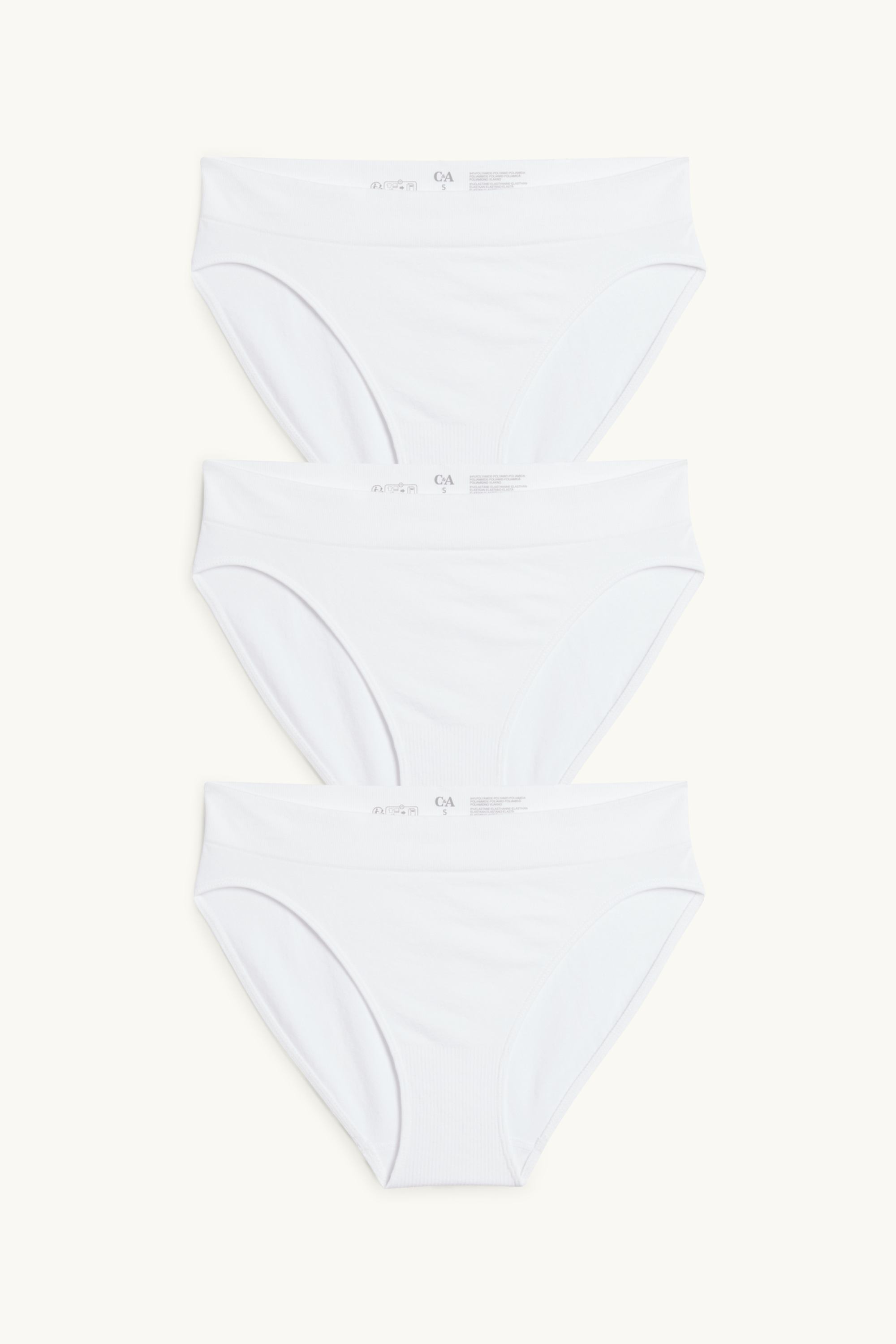 Multipack of 3 - briefs - seamless white