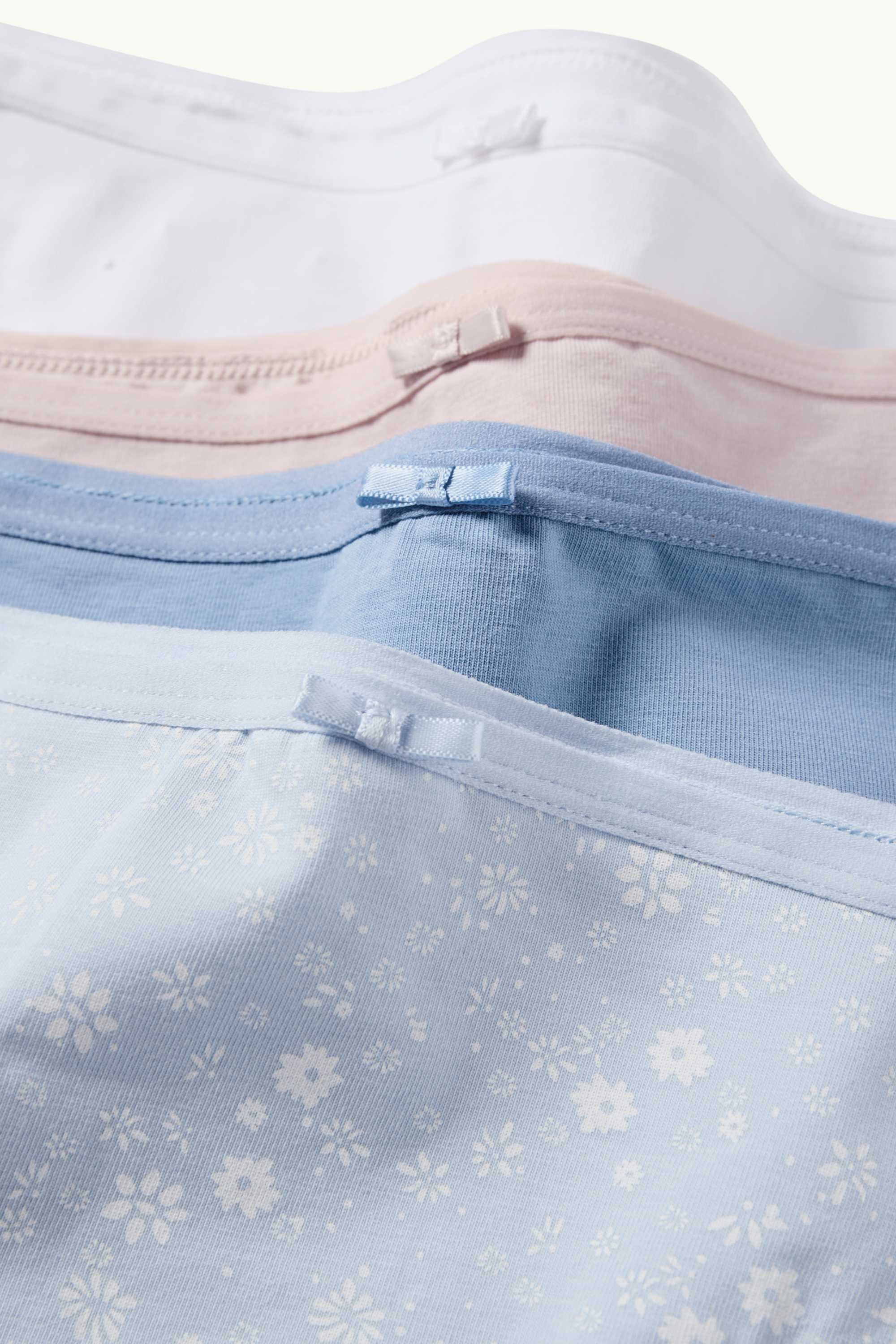 Multipack of 4 - knickers light blue