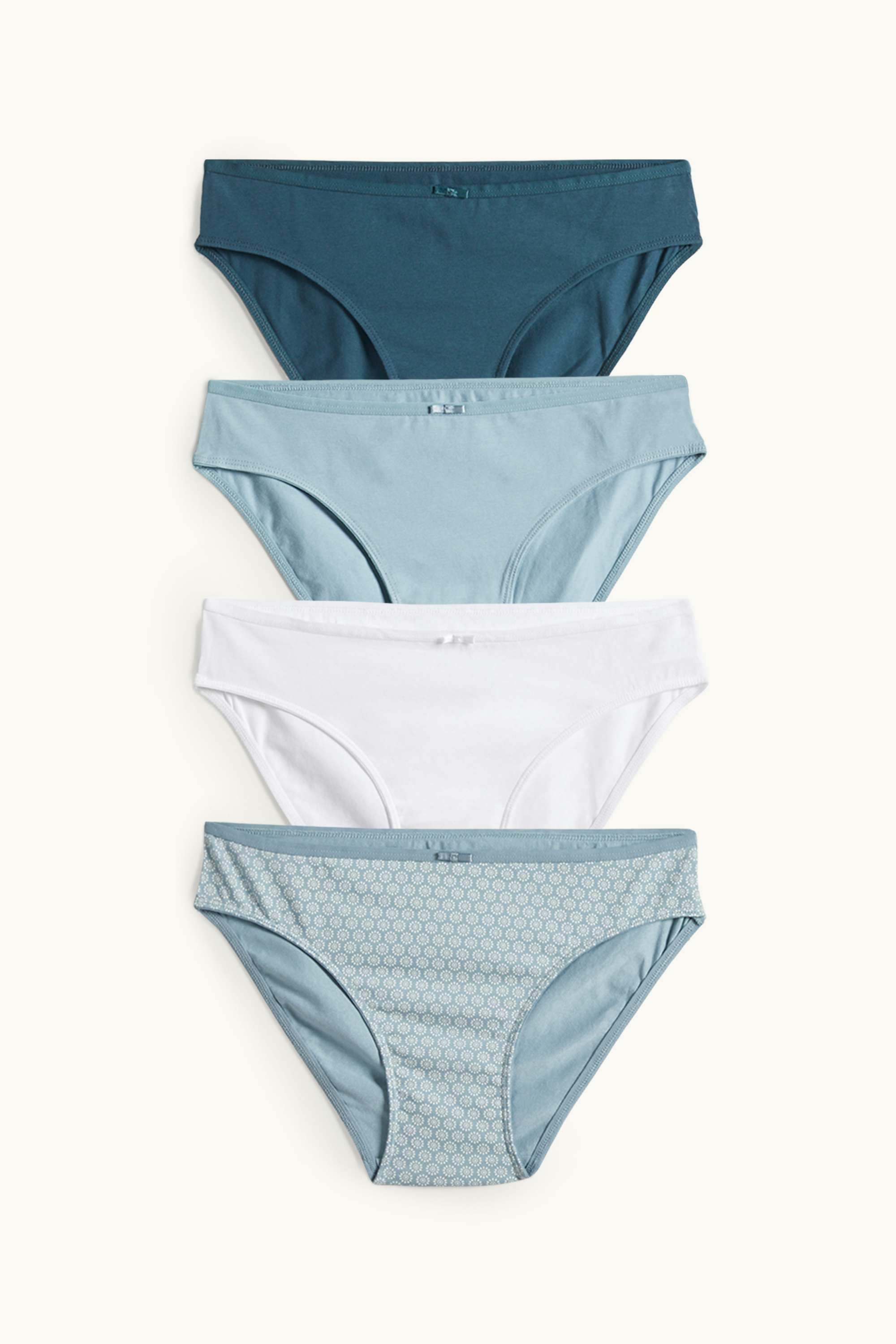Multipack of 4 - knickers turquoise