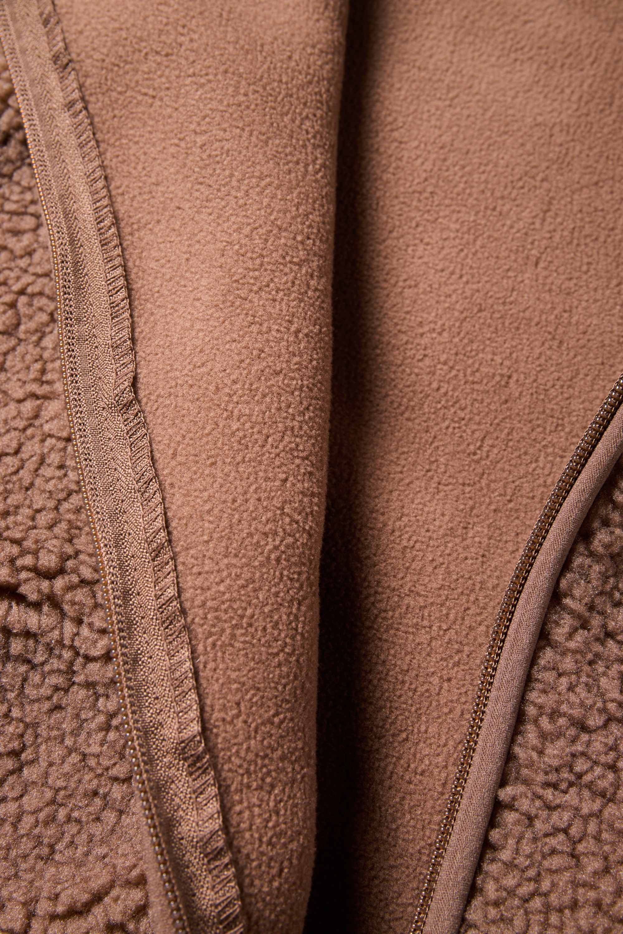 Teddy fur jacket brown