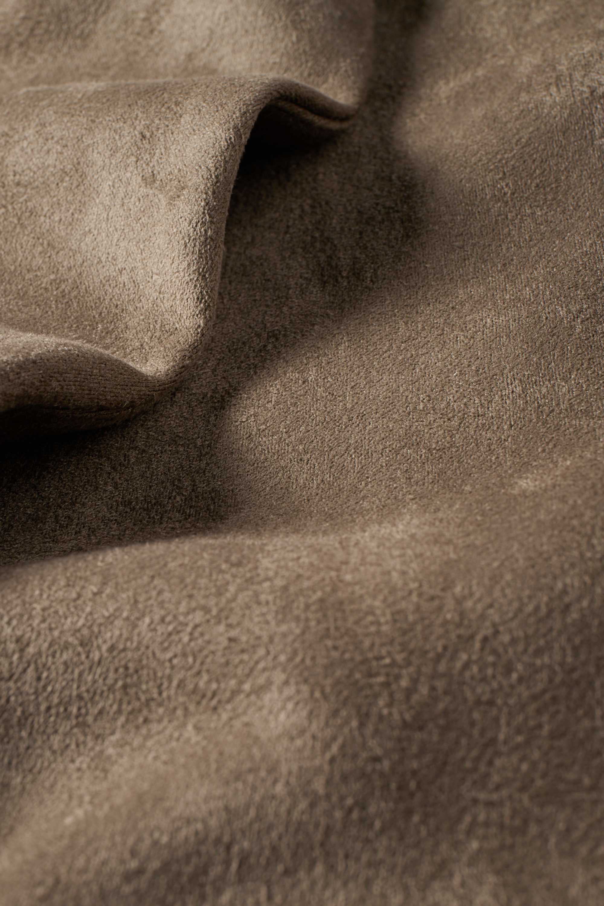 Coat - faux suede brown