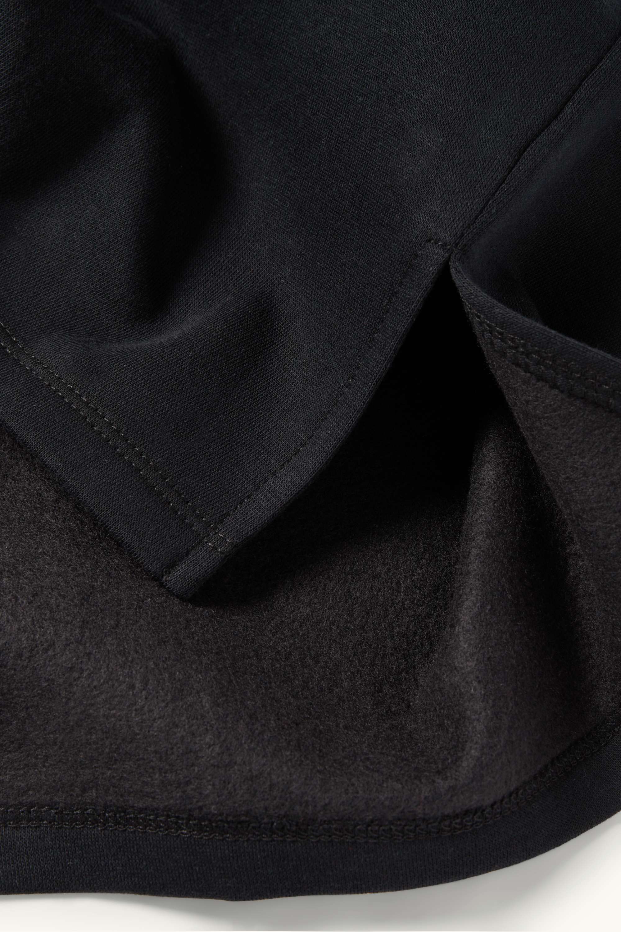 Sweatshirt dress - straight fit black