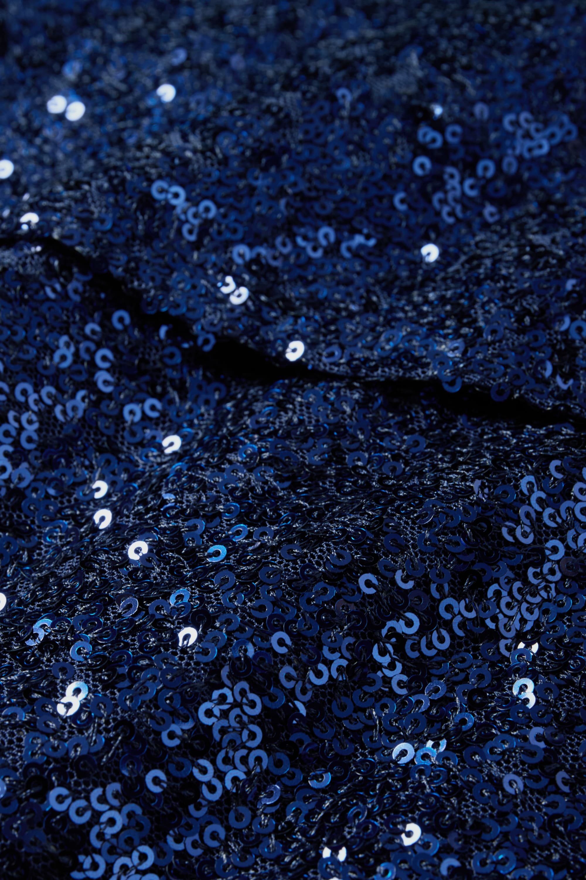 Sequin dress - straight fit dark blue