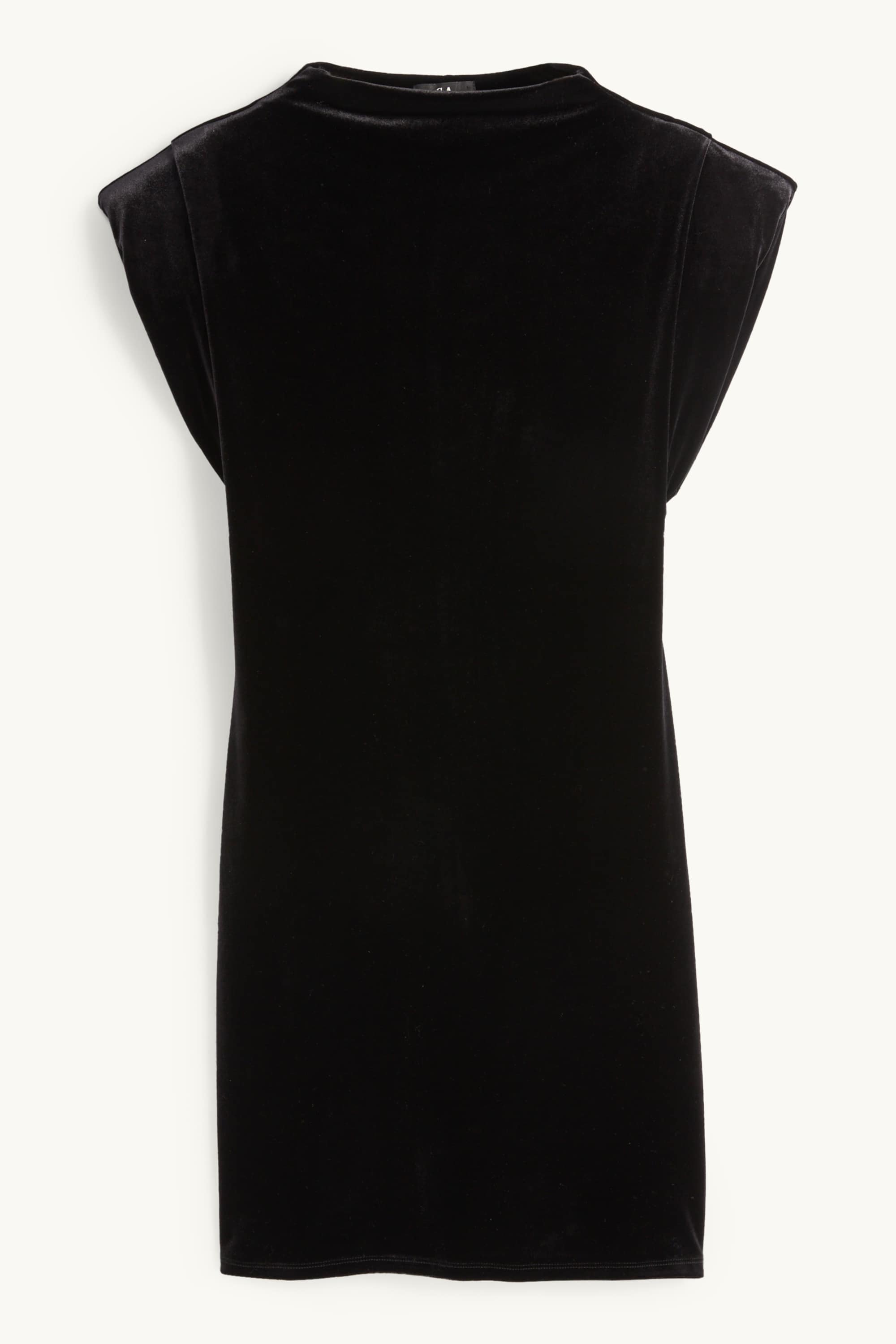 Velvet bodycon dress black