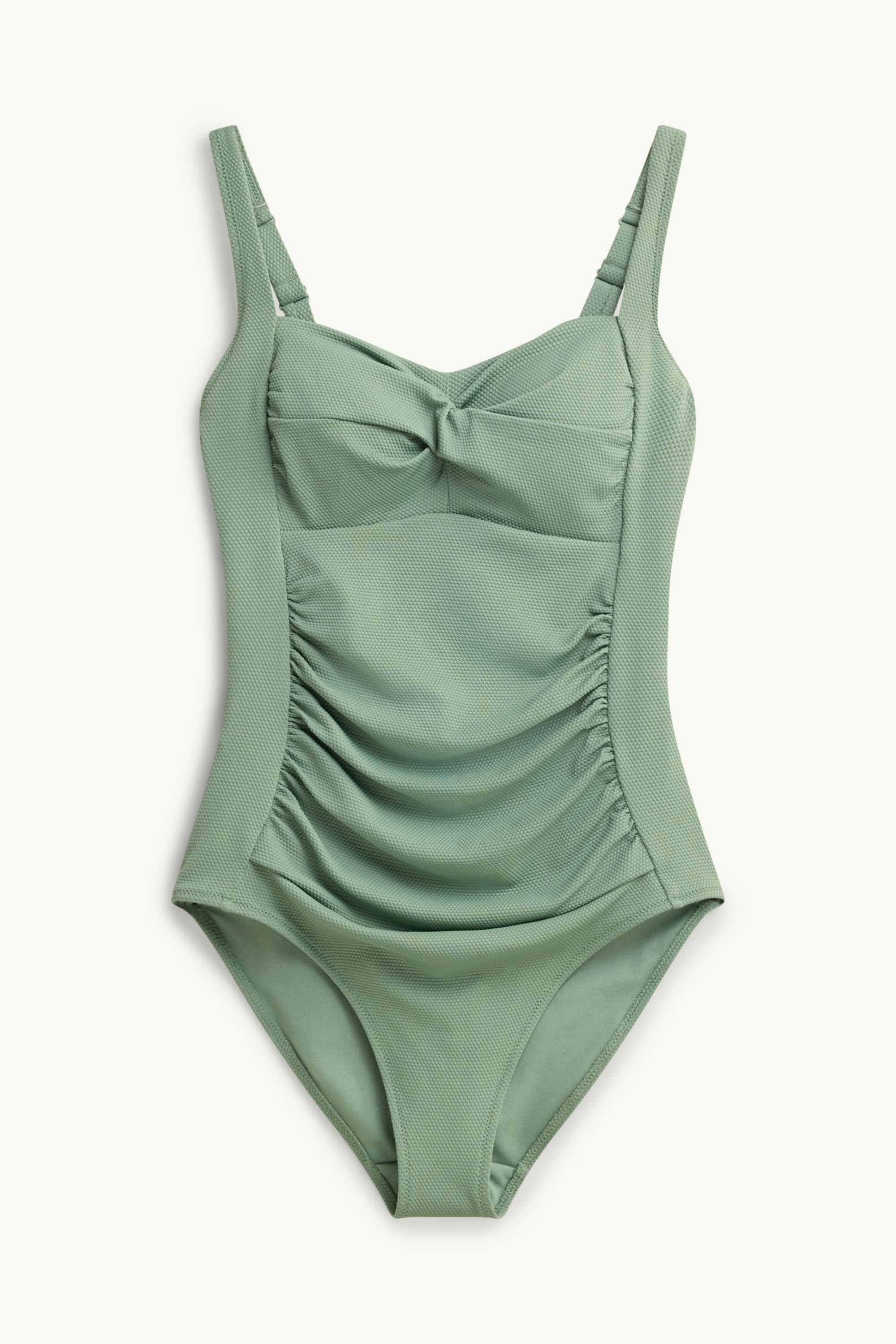 Swimsuit with gather - padded - LYCRA® XTRA LIFE™ green